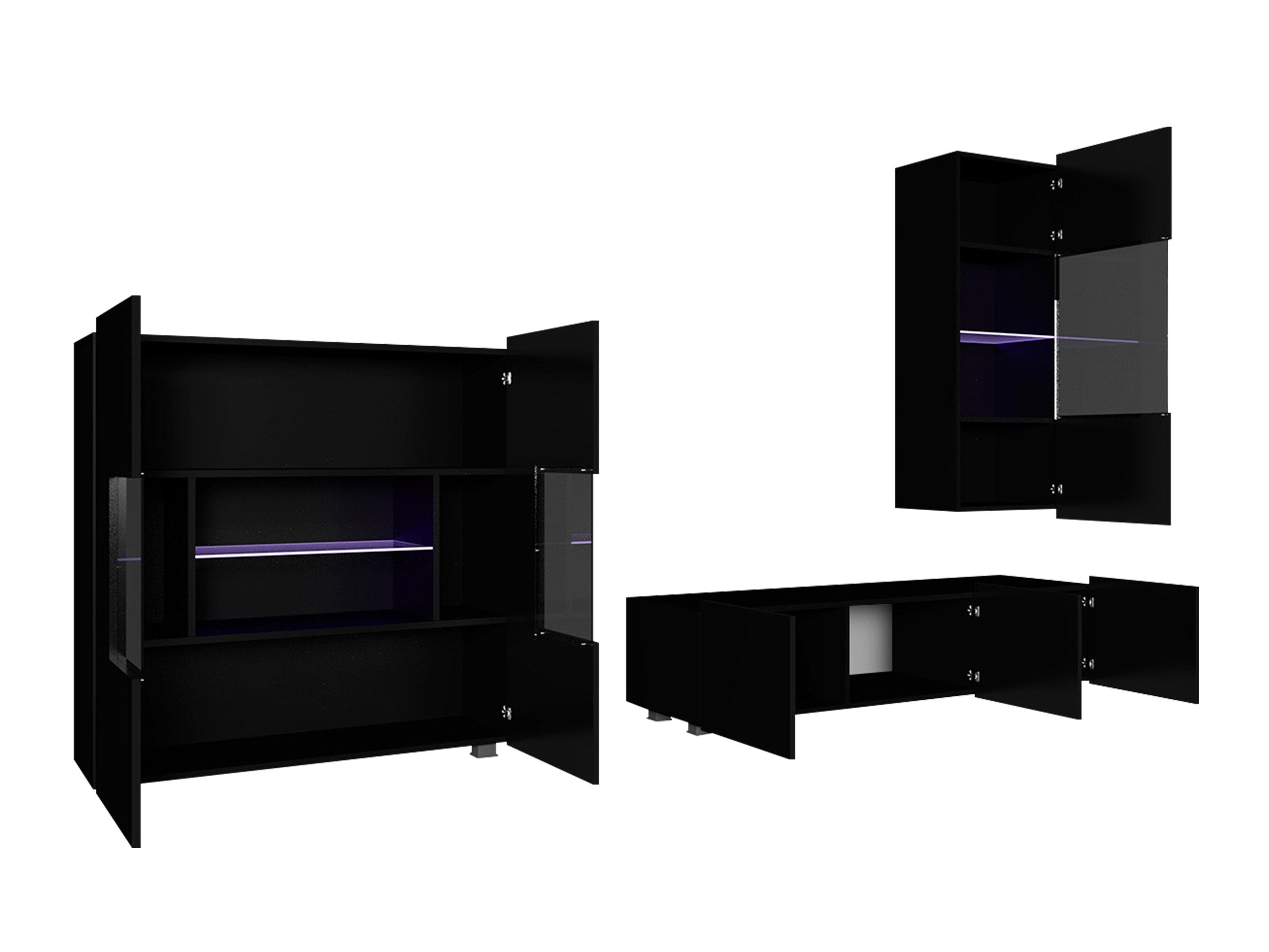 Stuemøbelsæt Tivdalu 111 (Hvid + Glansfuld hvid)