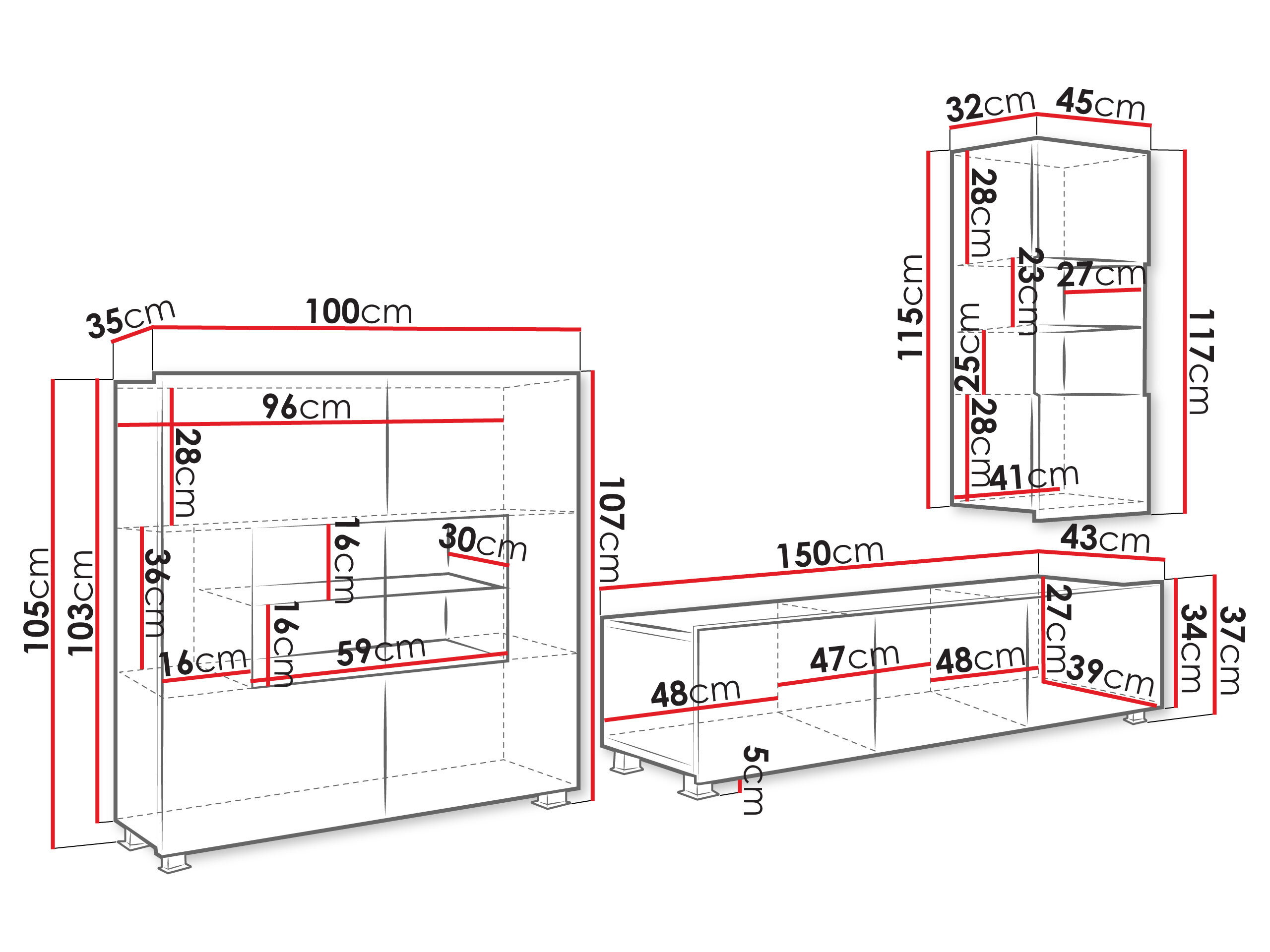 Stuemøbelsæt Tivdalu 111 (Valnød)