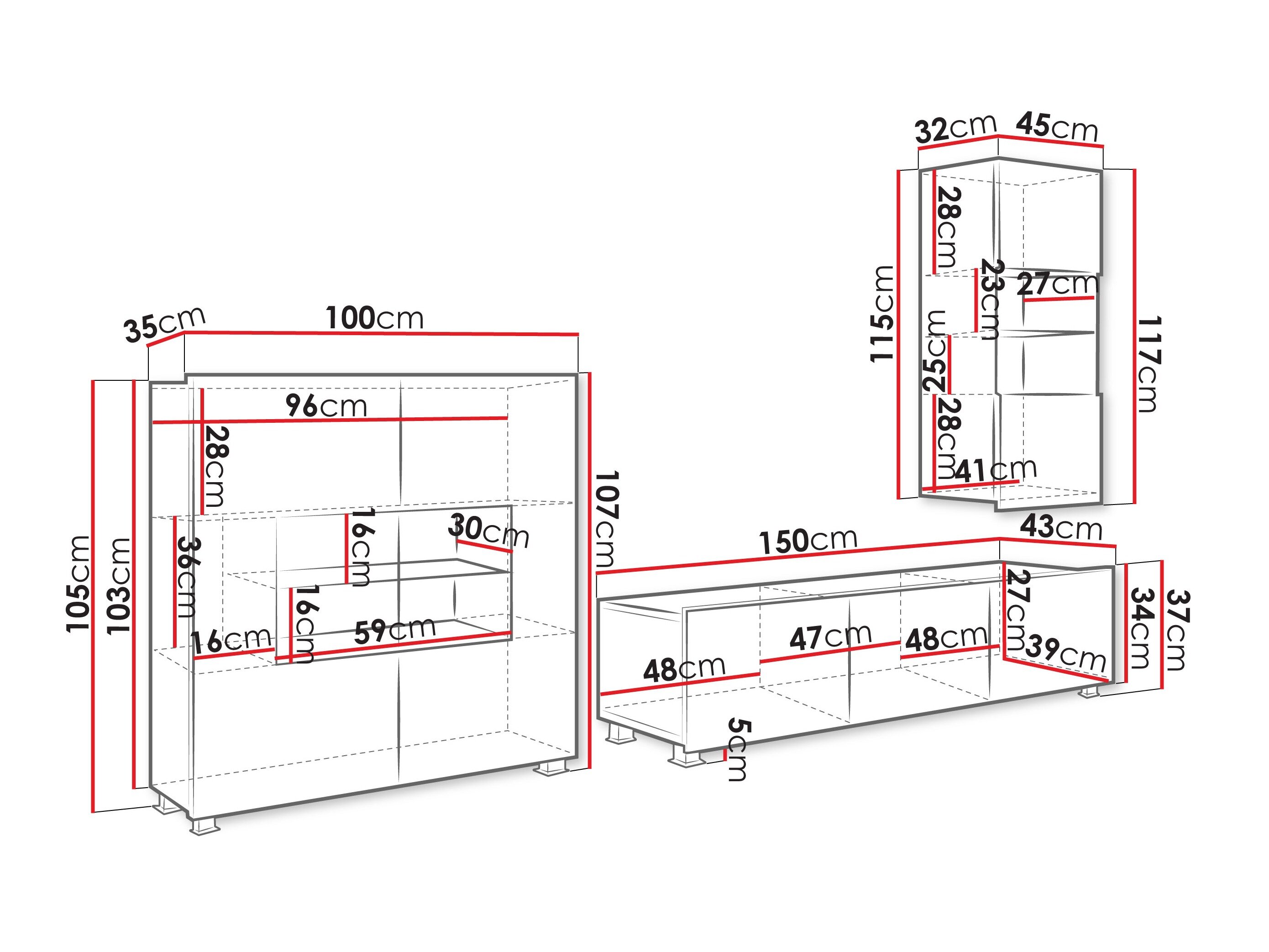 Stuemøbelsæt Tivdalu 111 (Valnød)