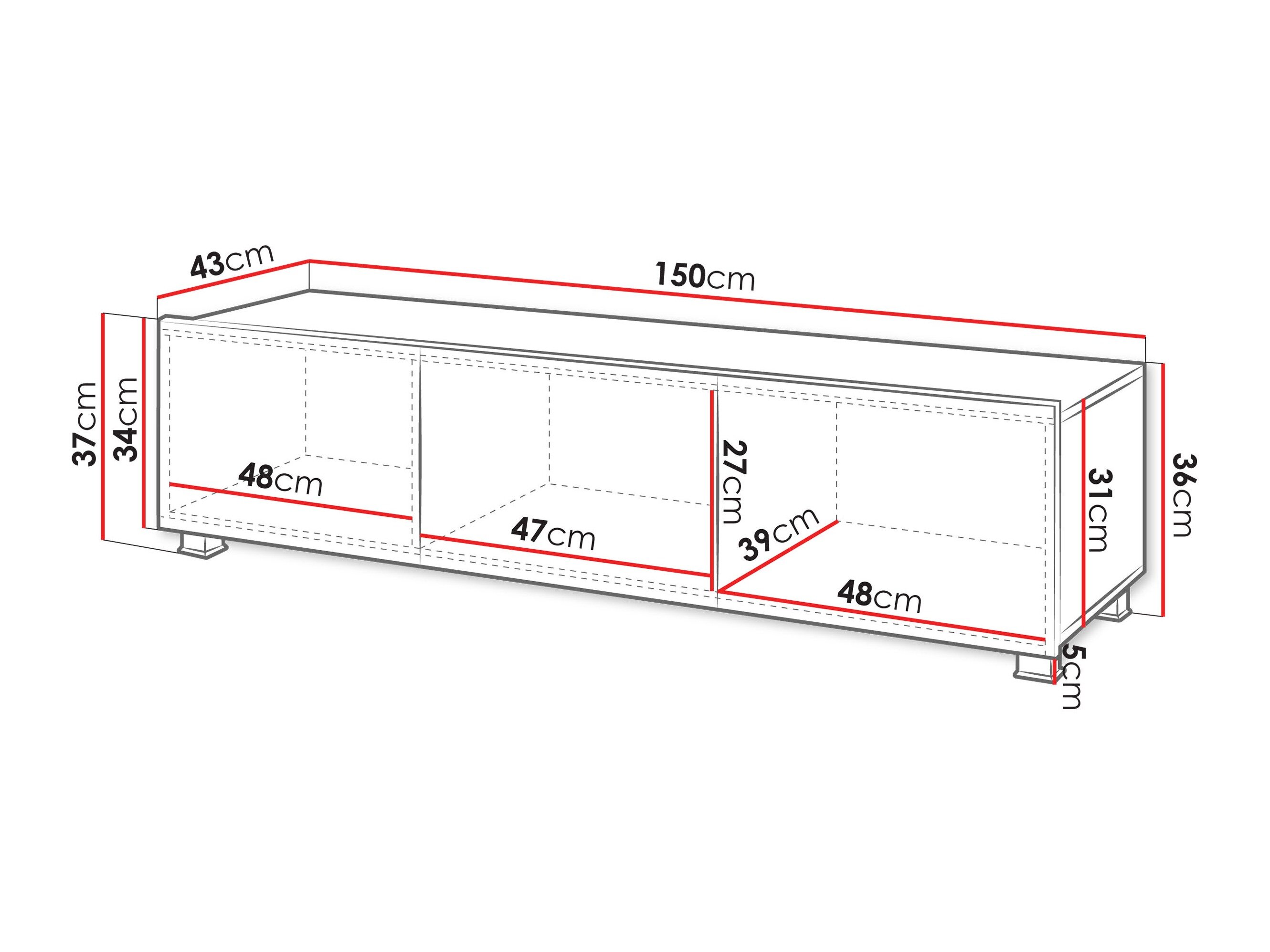 TV-bord Remus (Kashmir)