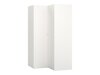 Eckkleiderschrank Tornolo 113 (Weiss + Grau)