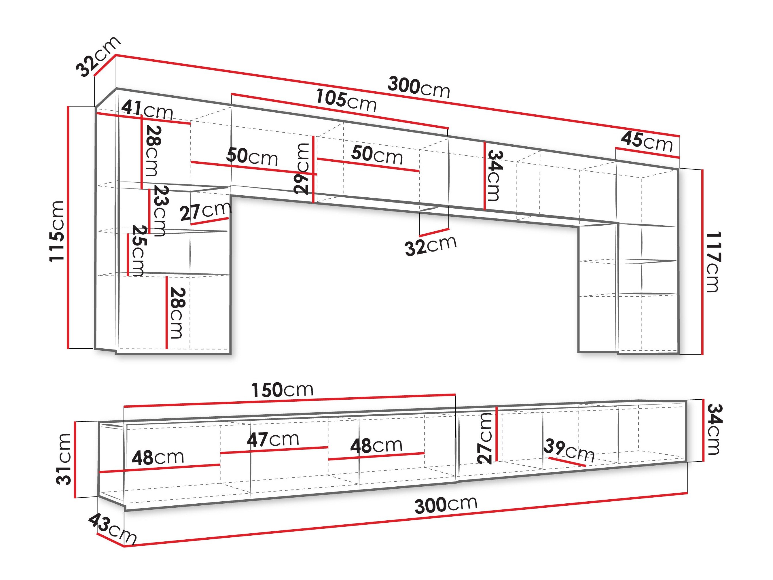 Stuemøbelsæt Tivdalu 105 (Valnød)