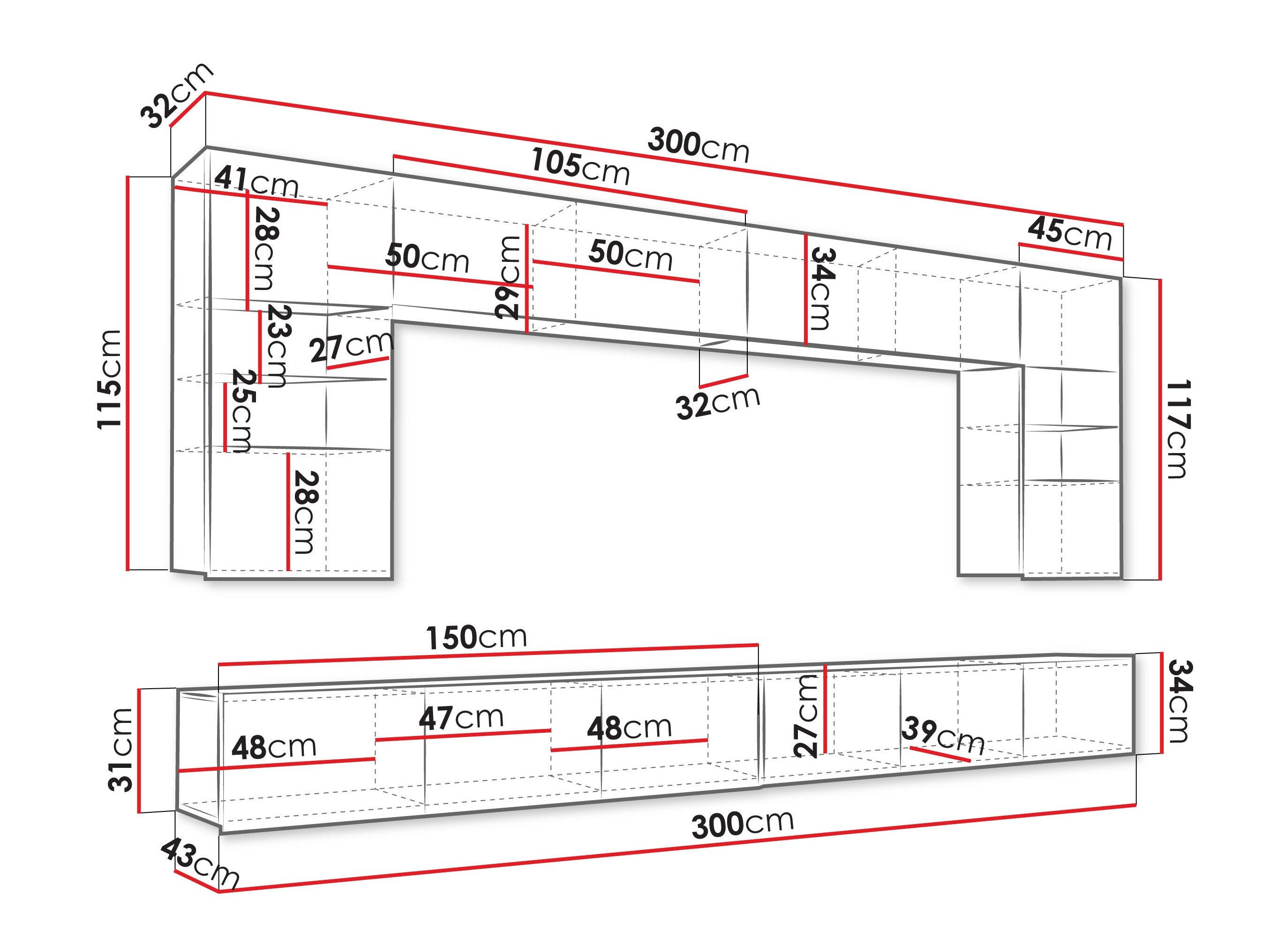 Stuemøbelsæt Tivdalu 105 (Valnød)