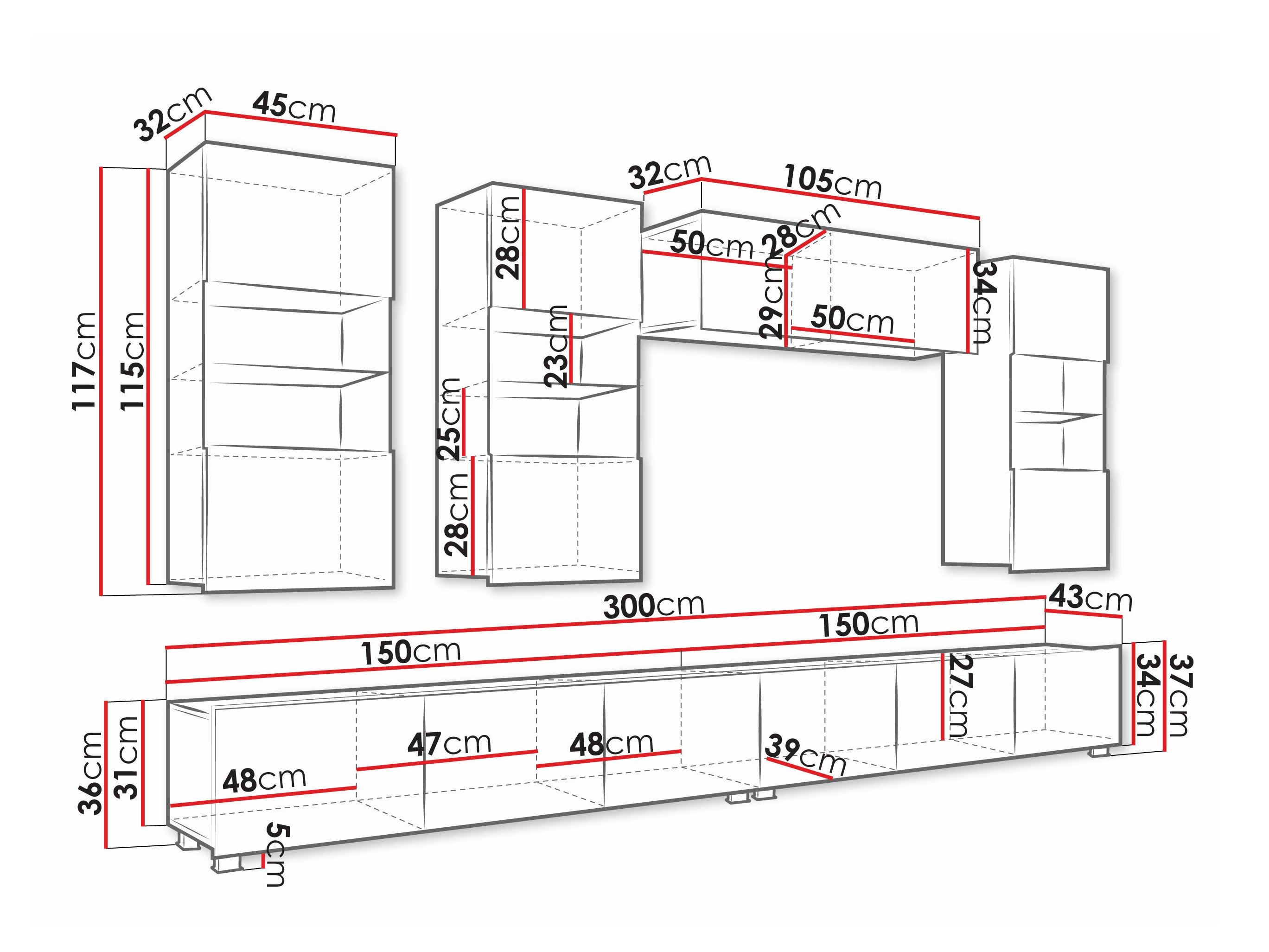 Stuemøbelsæt Tivdalu 109 (Sort + Blank sort)
