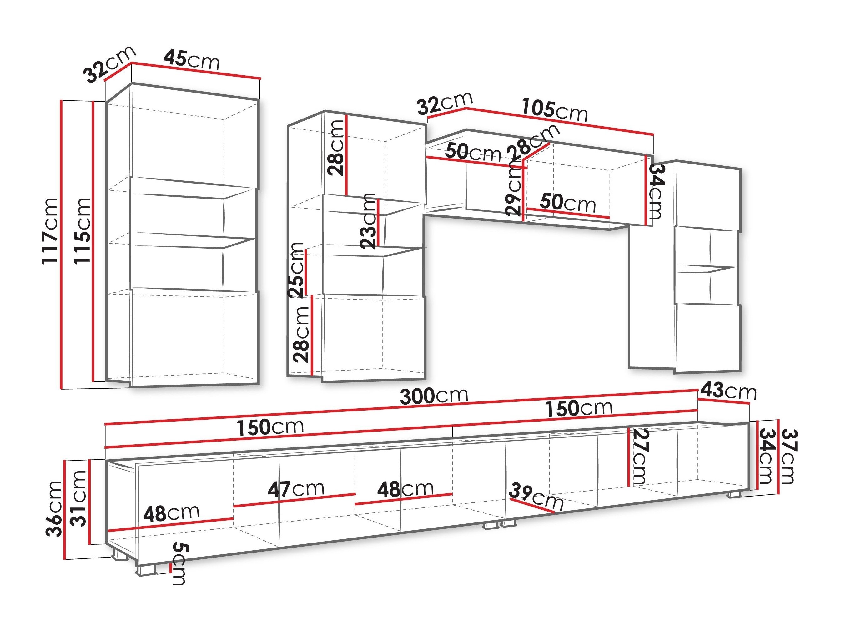 Stuemøbelsæt Tivdalu 109 (Valnød)