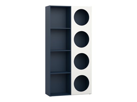 Könyvespolc Tornolo 117 (Indigó + Fehér)