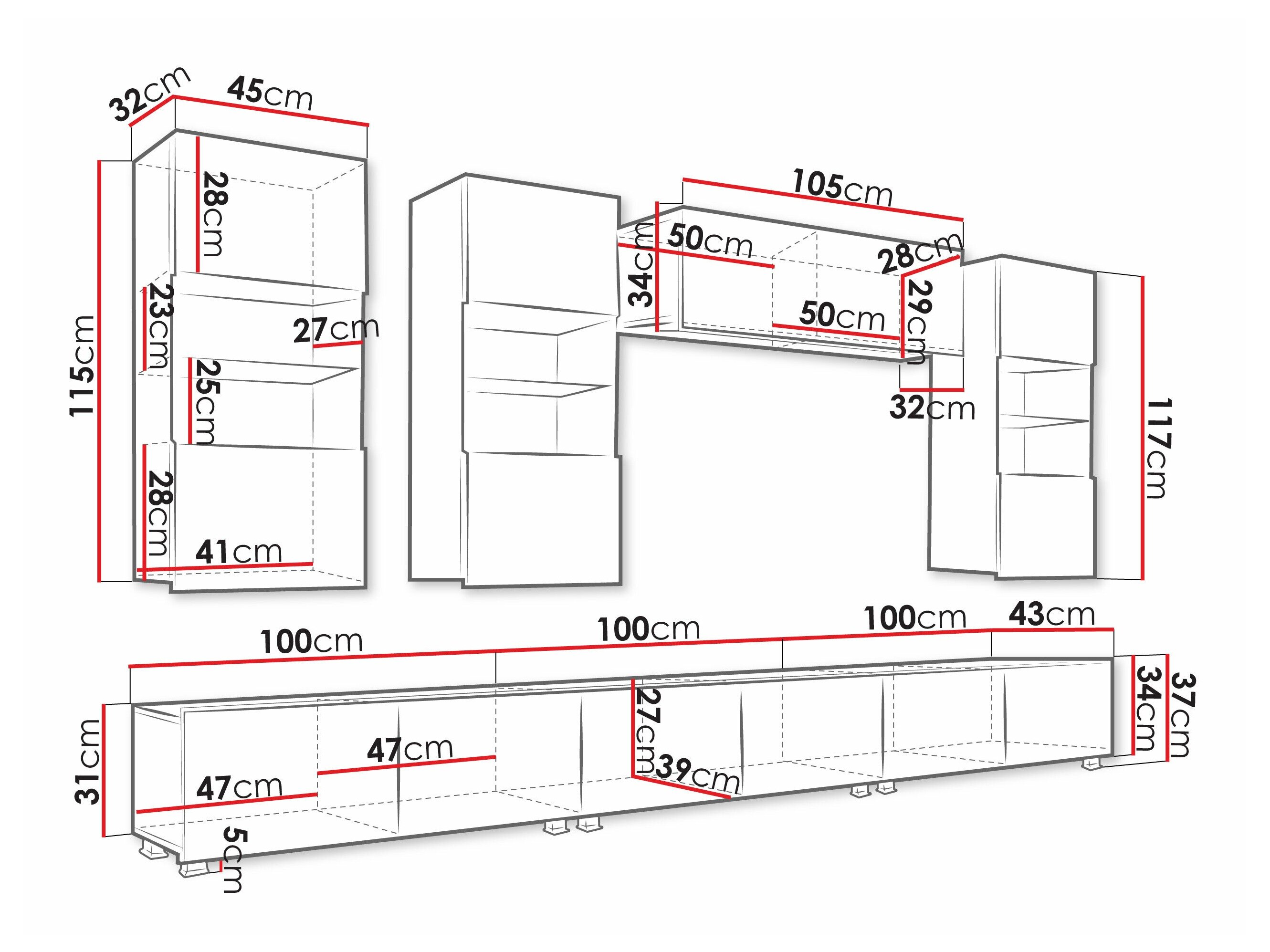 Stuemøbelsæt Tivdalu 121 (Gylden eg)