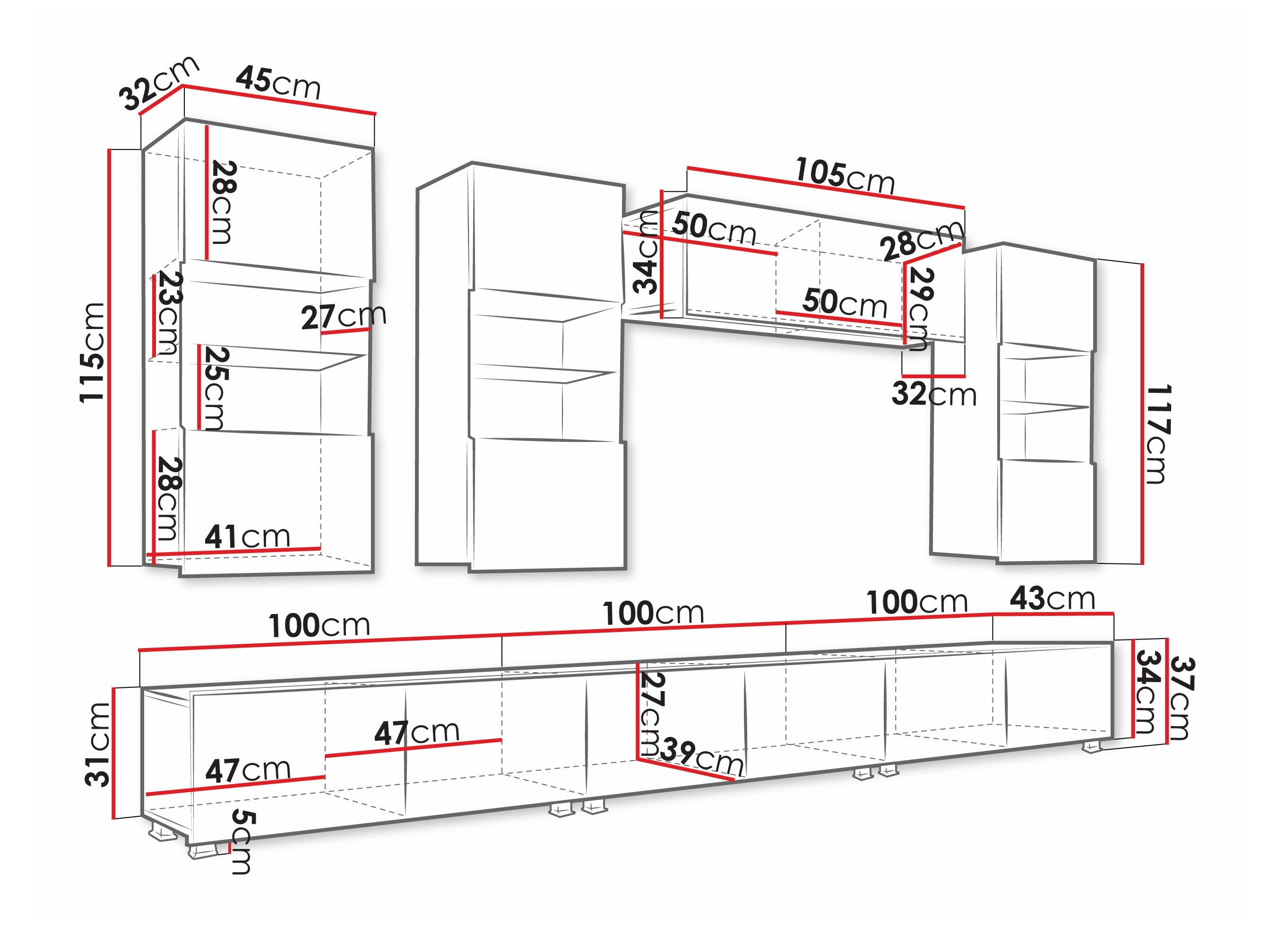 Stuemøbelsæt Tivdalu 121 (Gylden eg)