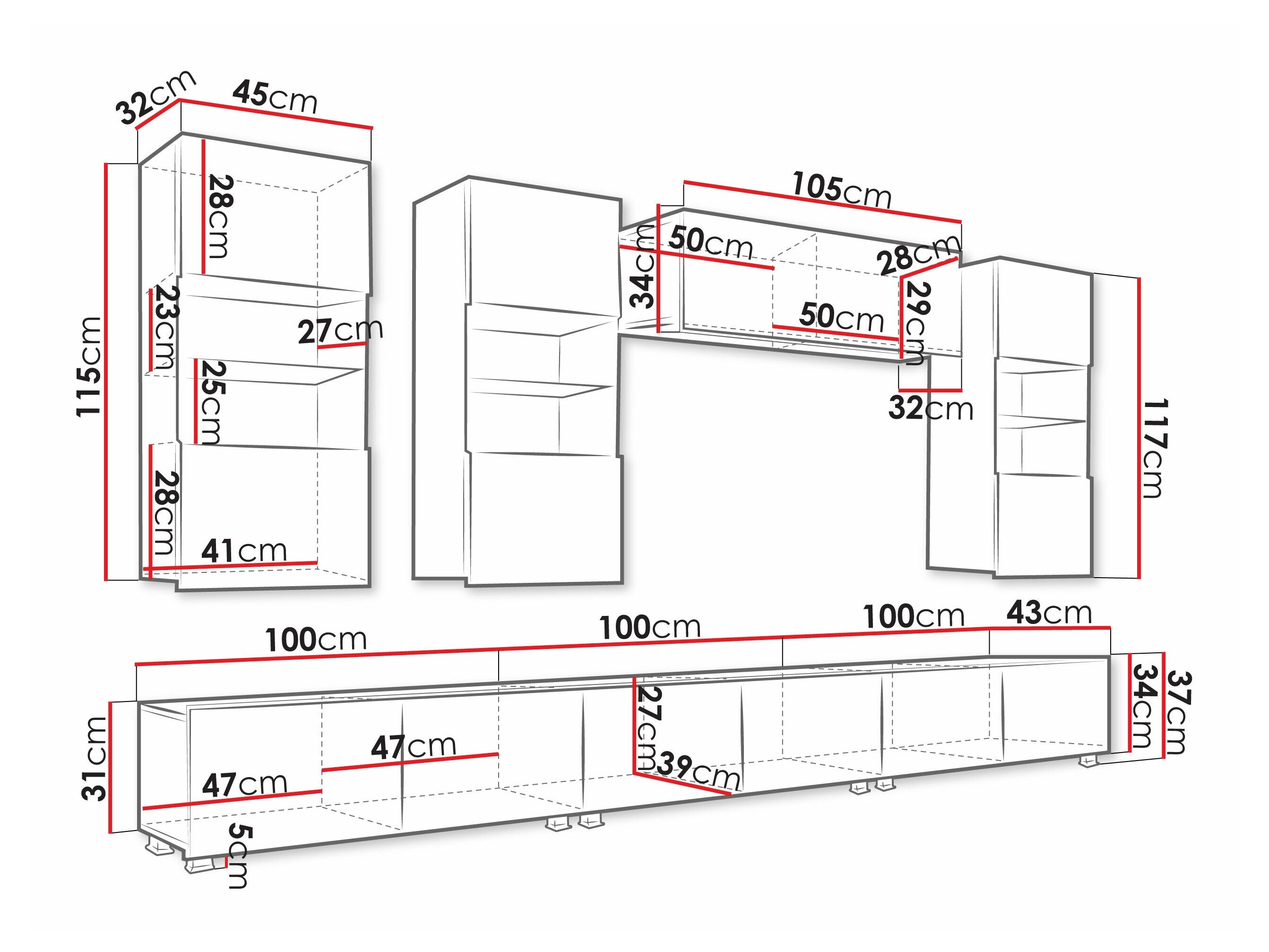 Stuemøbelsæt Tivdalu 121 (Sort + Blank sort)