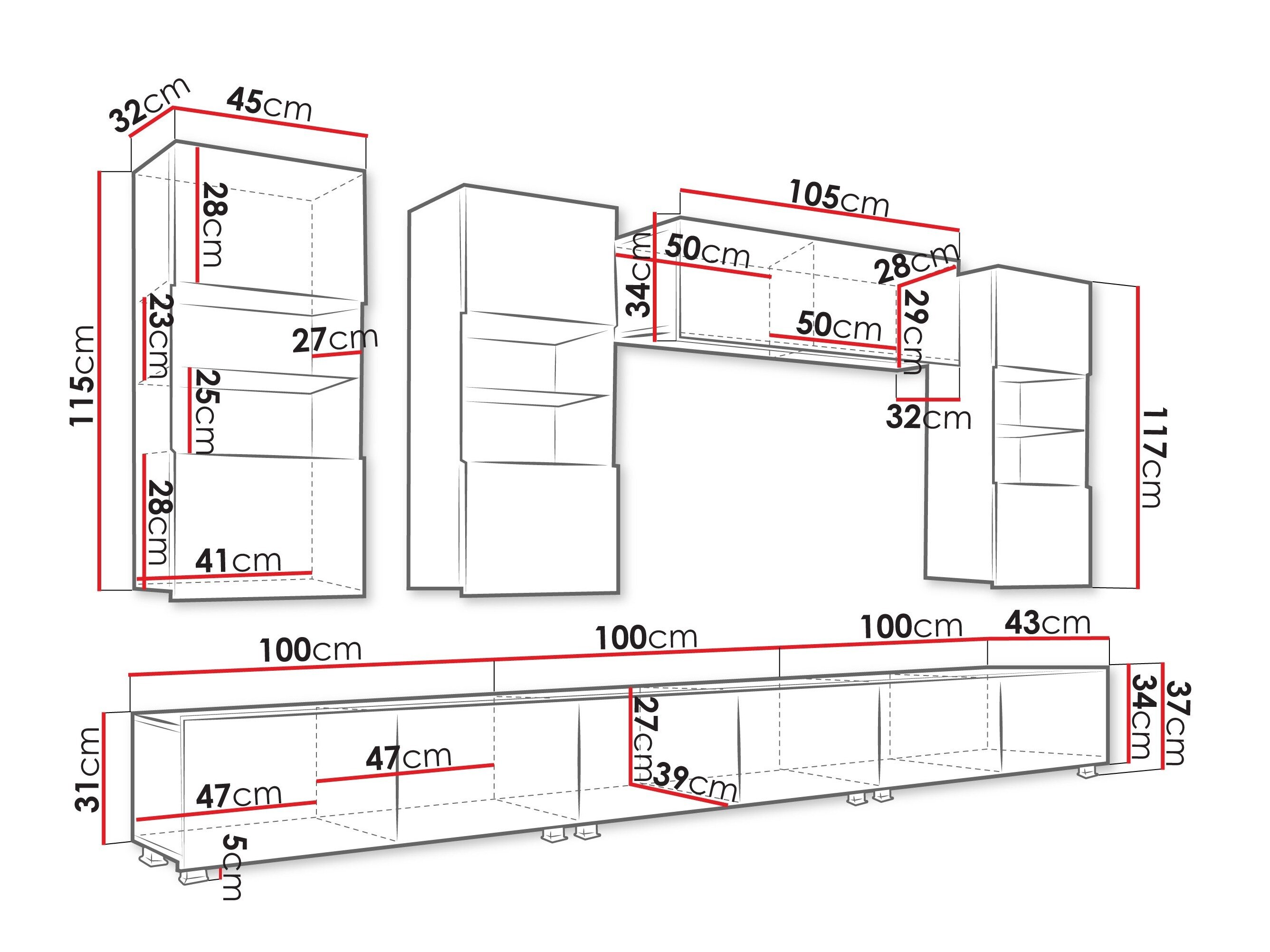 Stuemøbelsæt Tivdalu 121 (Valnød)