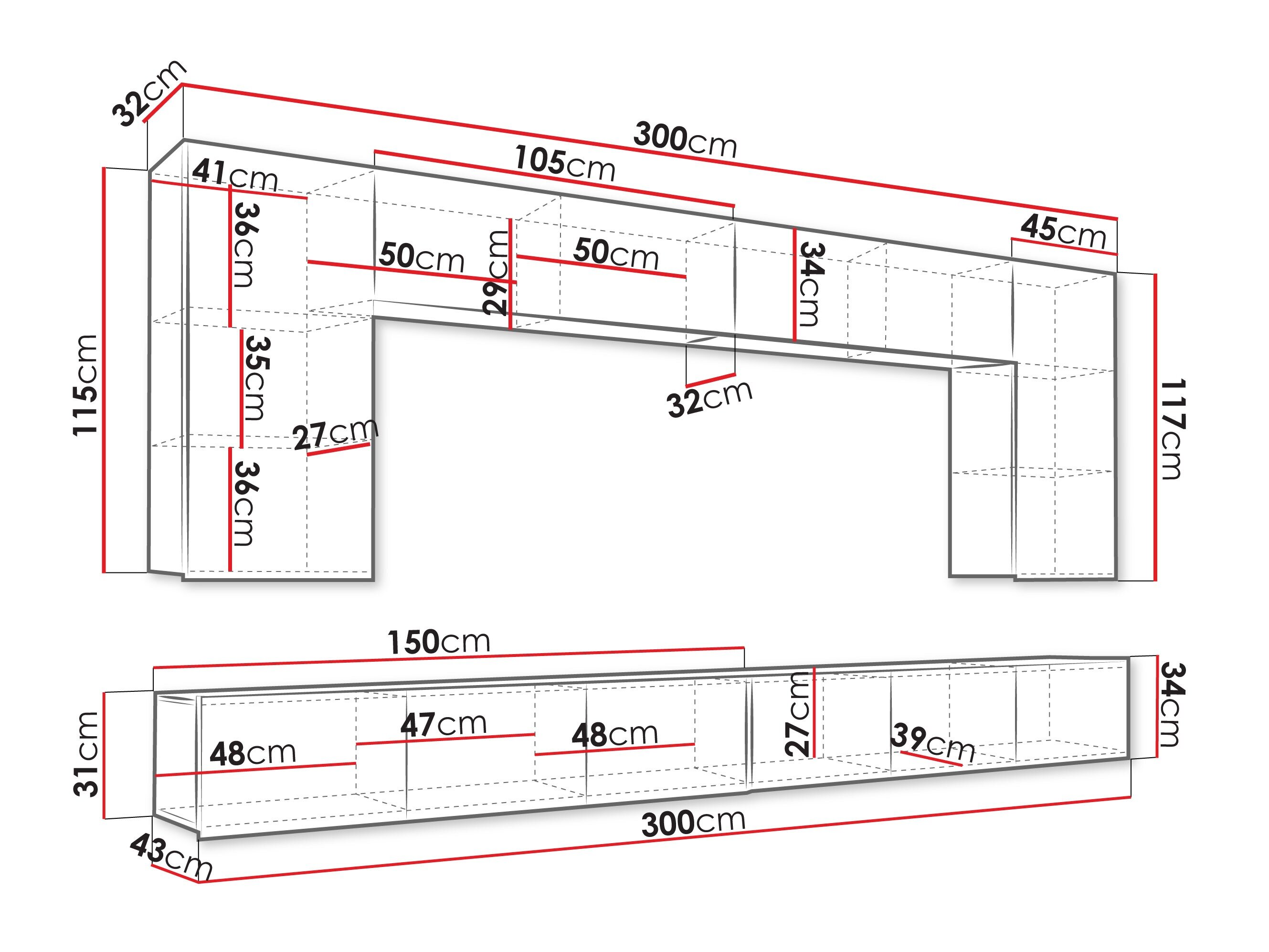 Stuemøbelsæt Tivdalu 135 (Valnød)