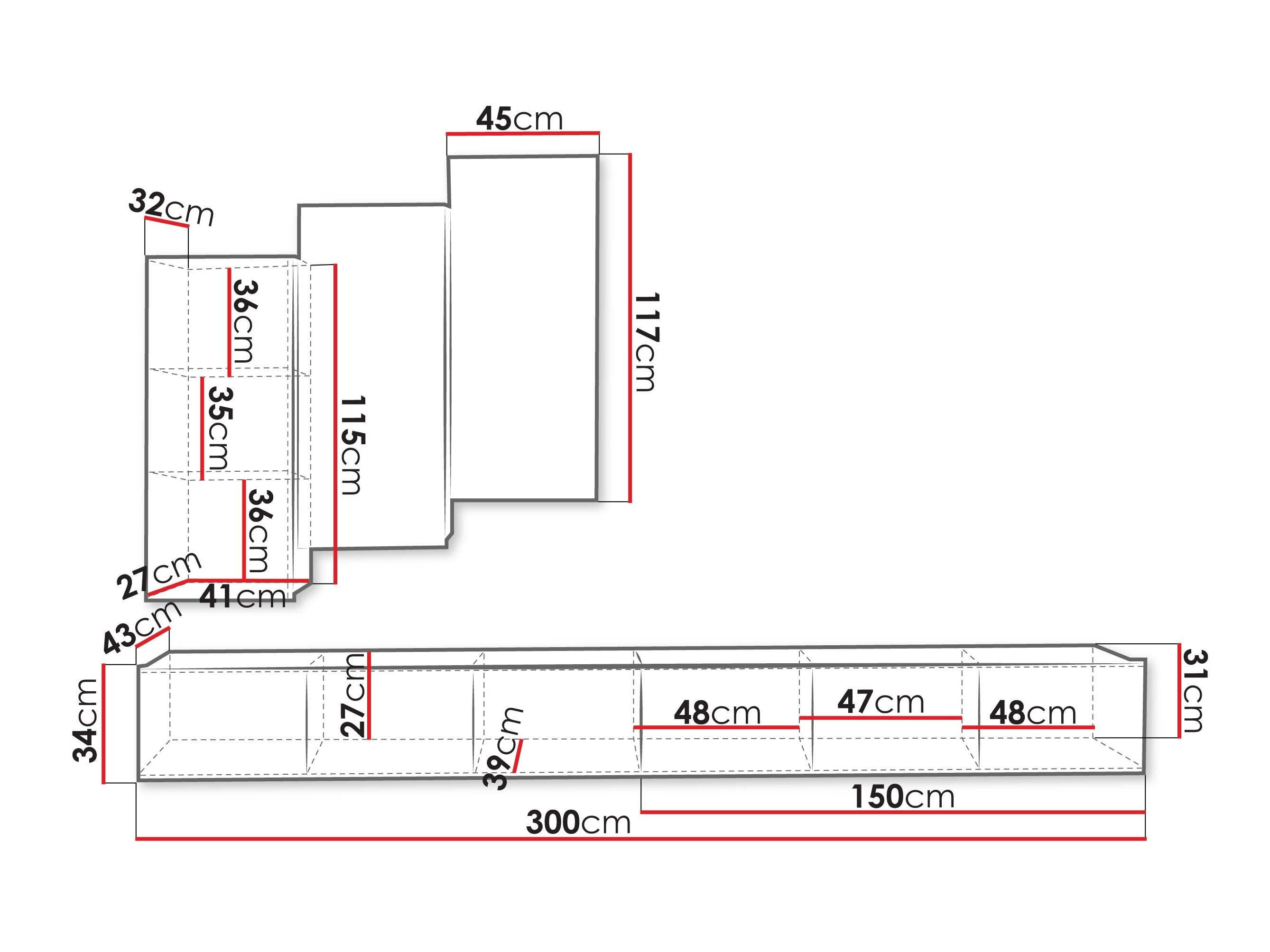 Stuemøbelsæt Remus XX (Valnød)