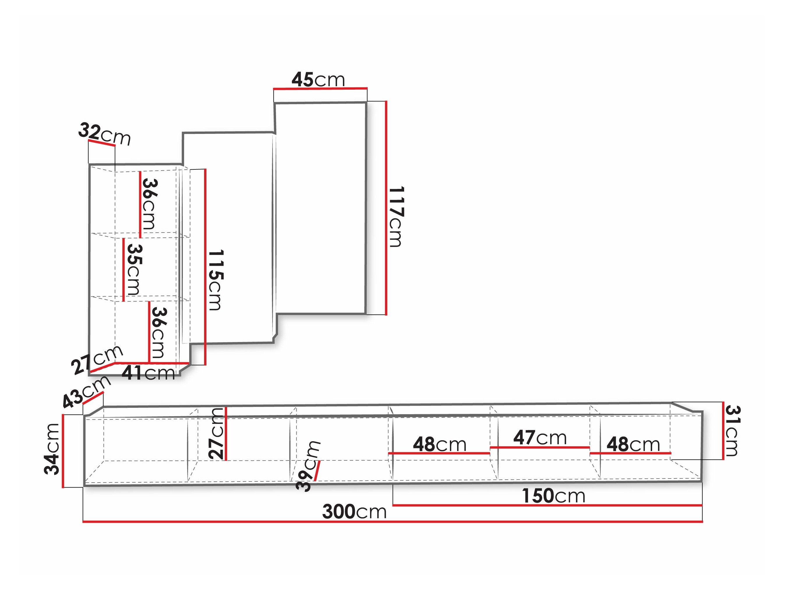 Stuemøbelsæt Tivdalu 131 (Sort)
