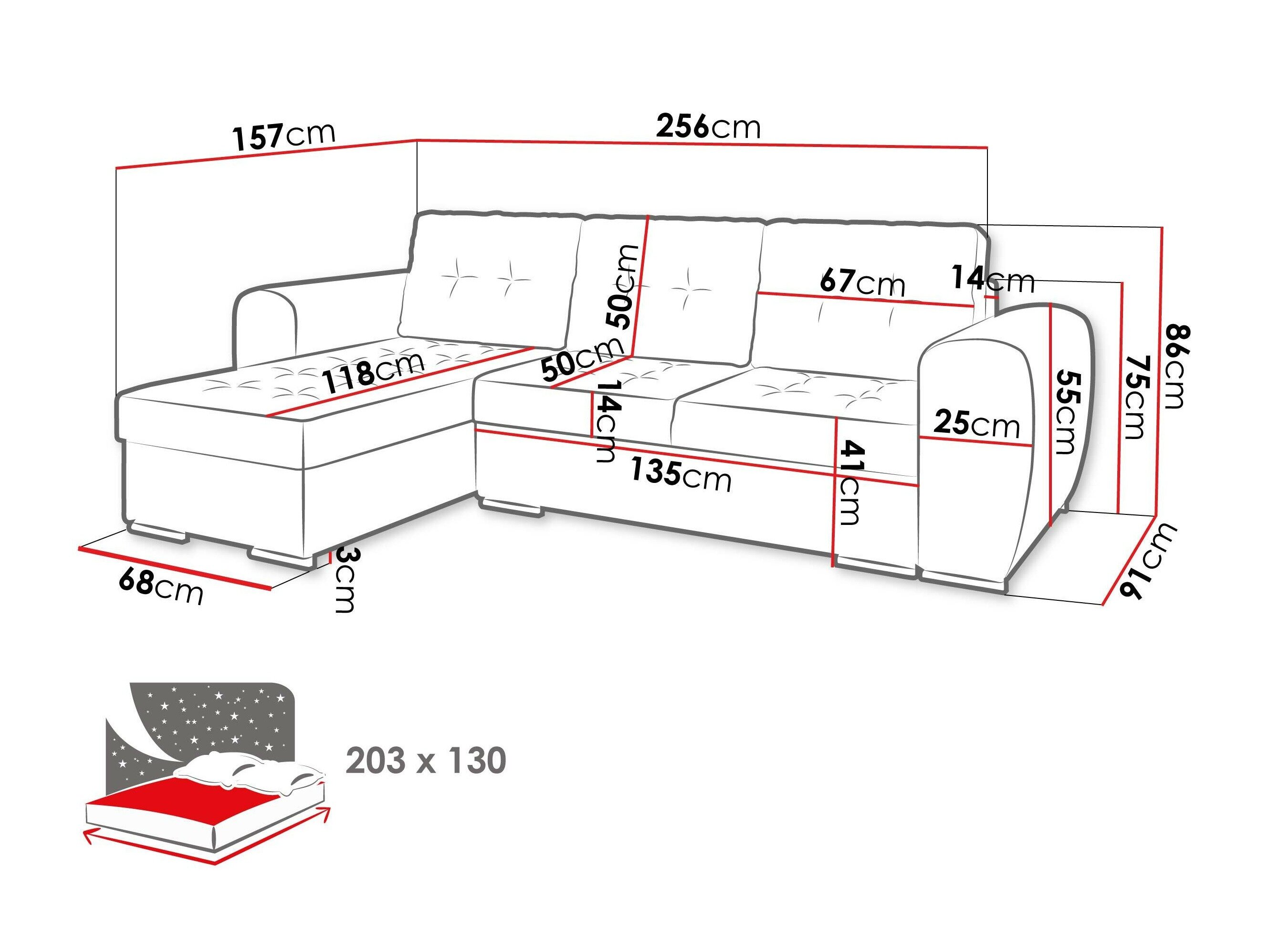 Hjørnesofa Muncie 109 (Manila 07)