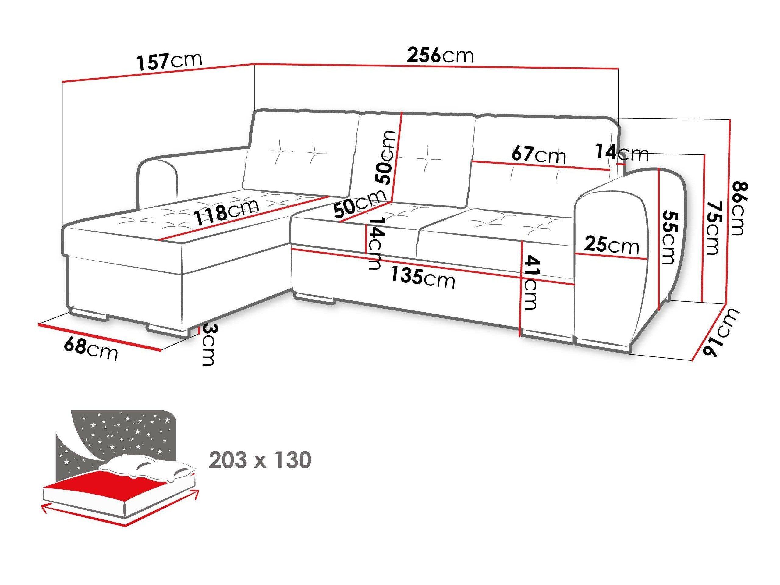 Hjørnesofa Muncie 109 (Monolith 77)