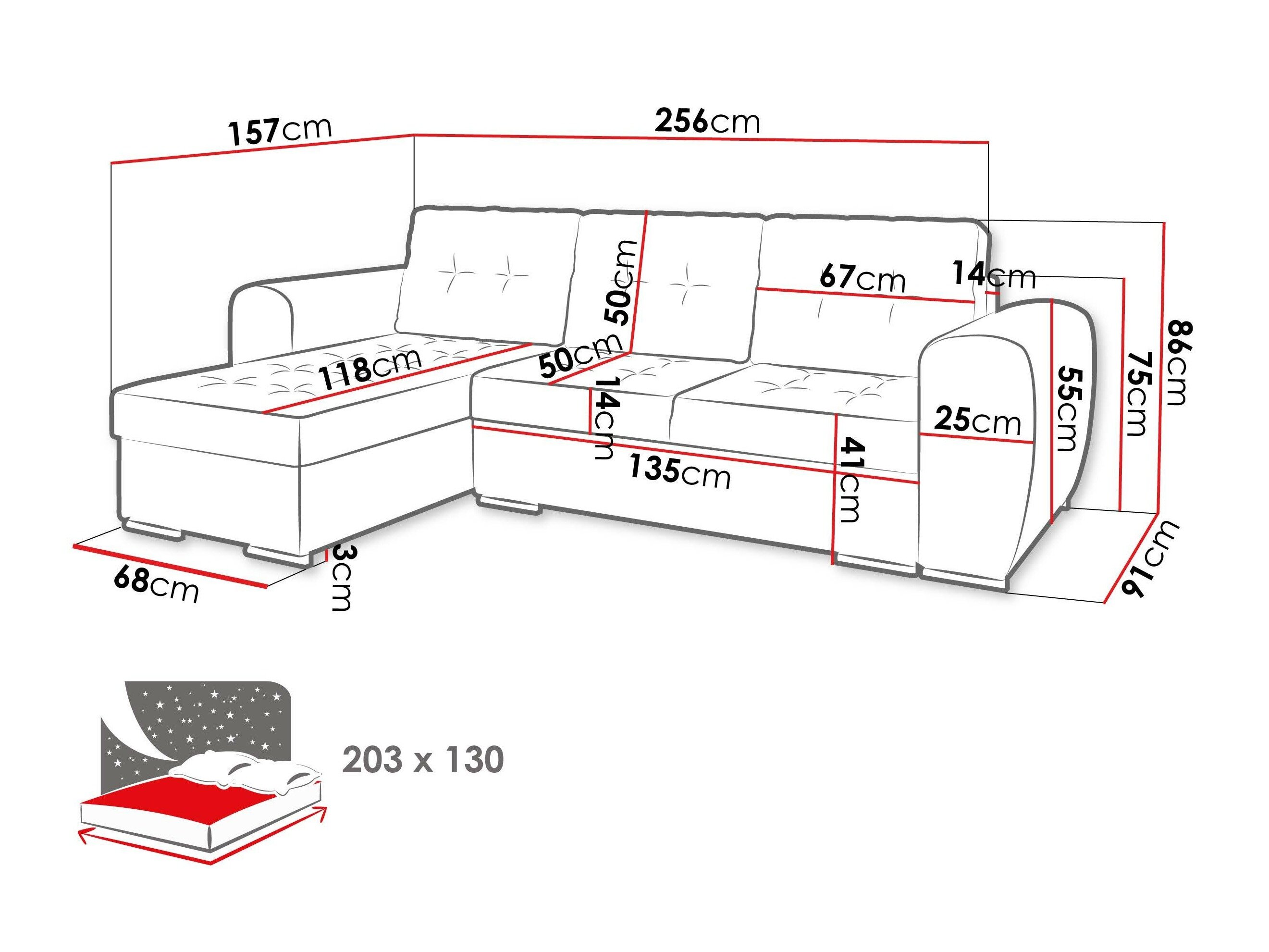 Hjørnesofa Muncie 109 (Monolith 85)