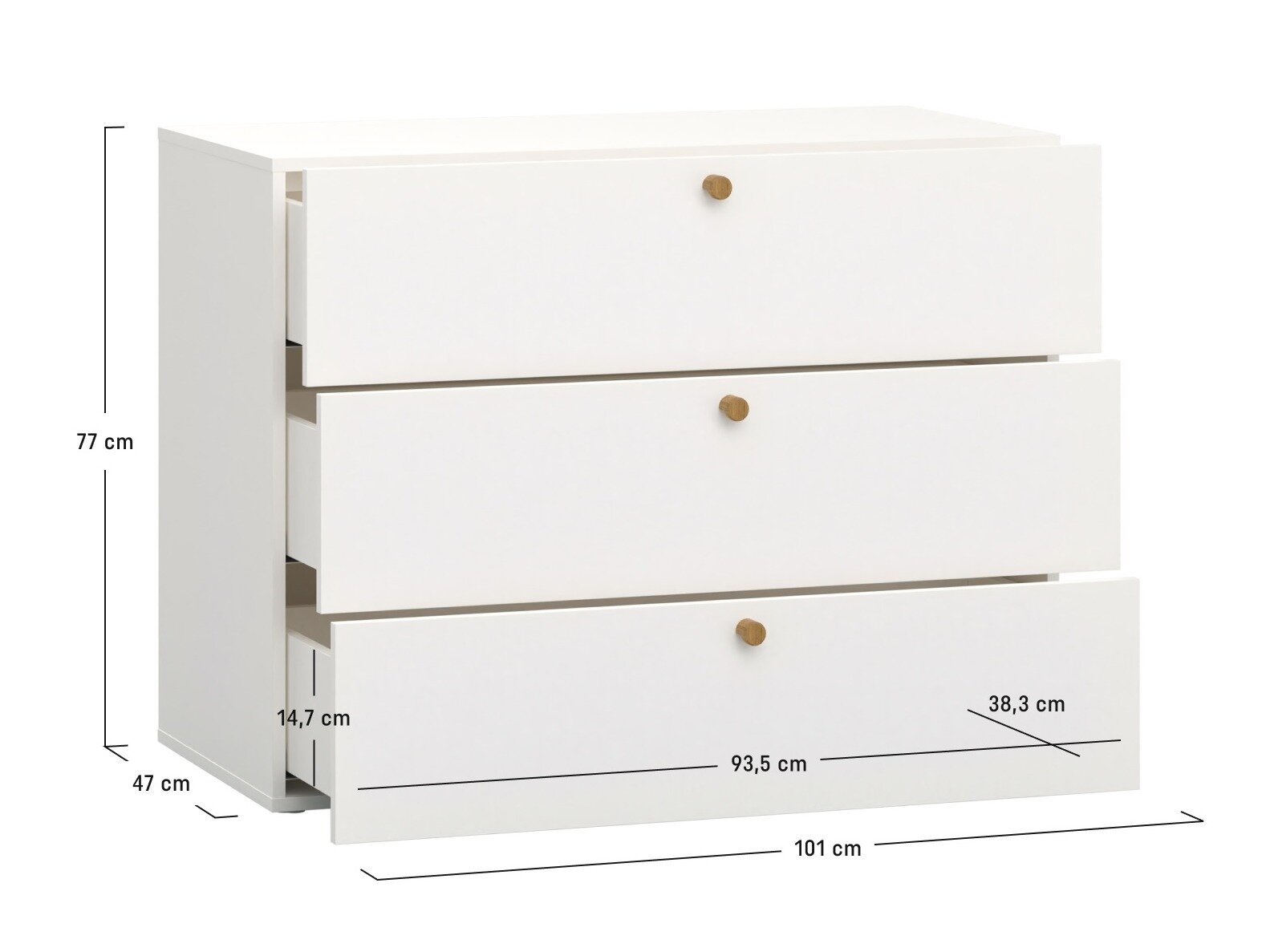Kommoden Tornolo 122 (Weiss)