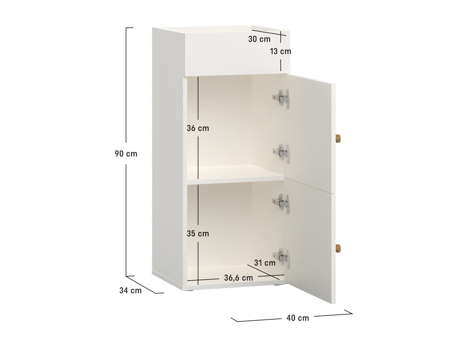 Sideboard Tornolo 123 (Weiss)