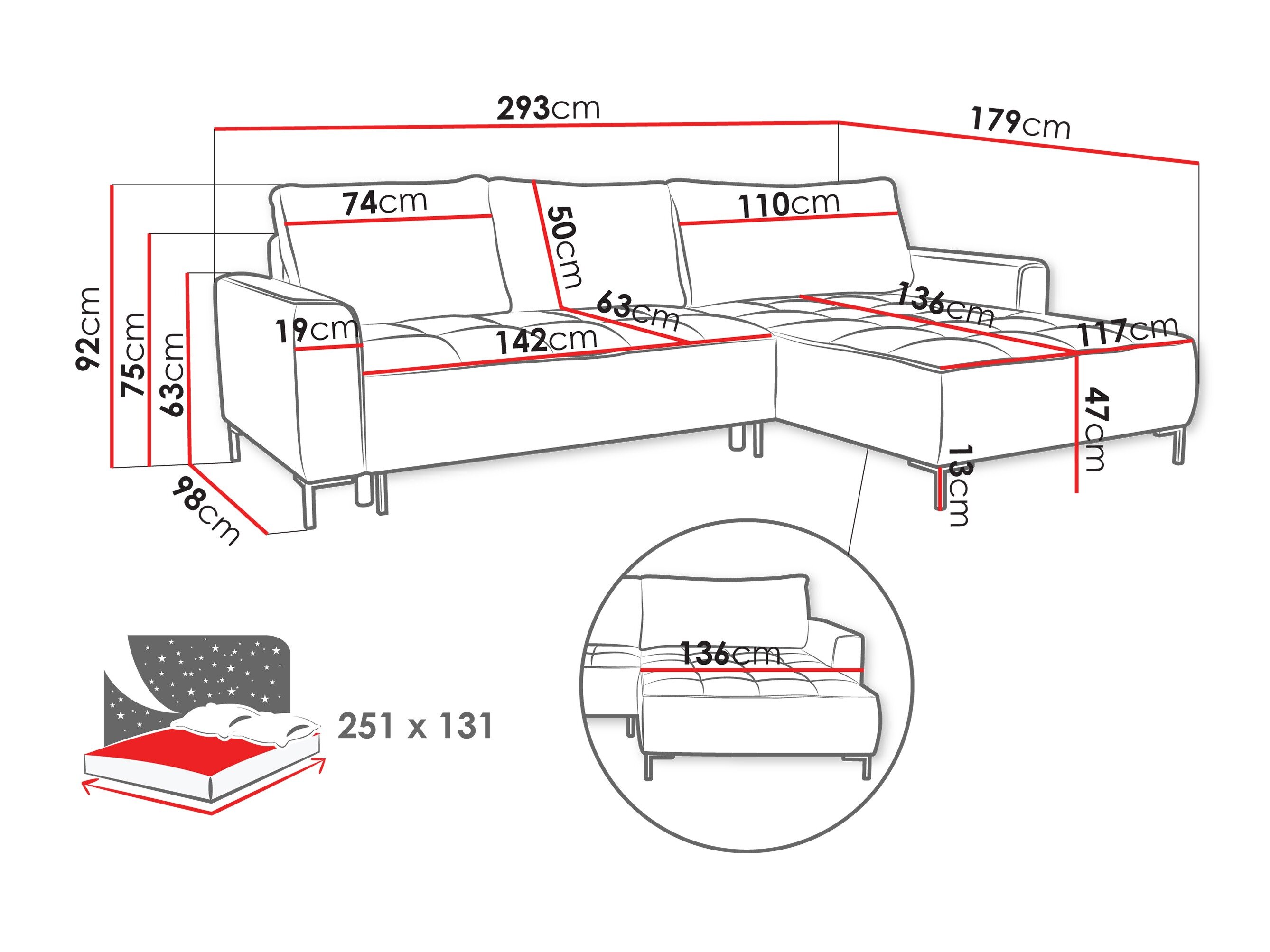 Hjørnesofa TrendyNest Valetio (Genesis 05)