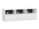TV-Möbel Tornolo 125 (Weiss + Indigo)