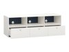 TV-Möbel Tornolo 125 (Weiss + Indigo)
