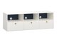 TV-Möbel Tornolo 125 (Weiss + Indigo)