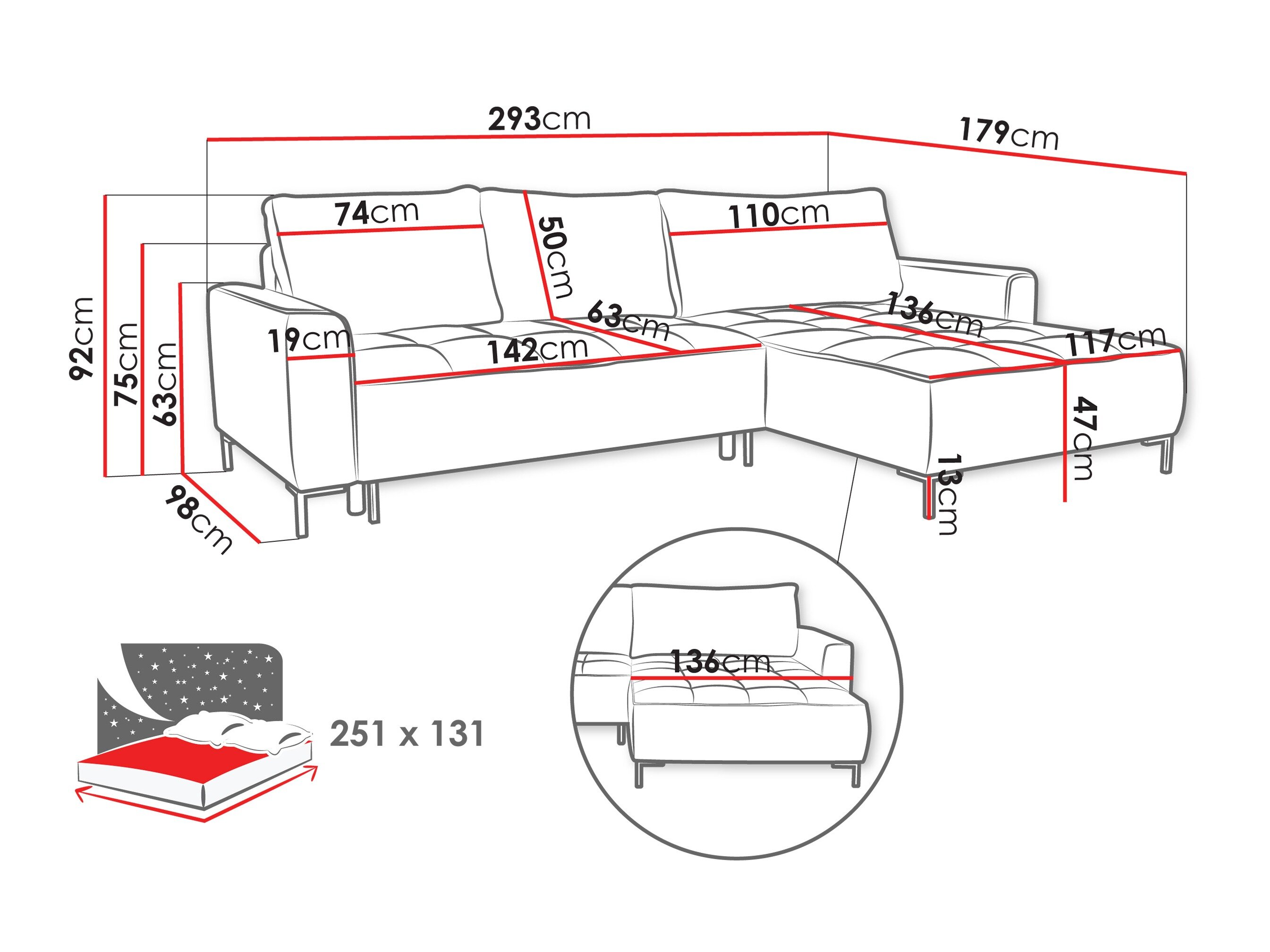 Hjørnesofa TrendyNest Valetio (Genesis 11)