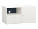 TV-Möbel Tornolo 126 (Weiss + Indigo)