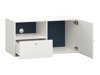 TV-Möbel Tornolo 126 (Weiss + Indigo)