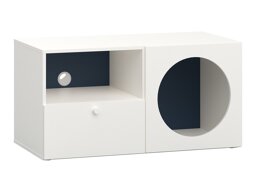 TV-Möbel Tornolo 127 (Weiss + Indigo)