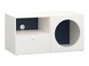 TV-Möbel Tornolo 127 (Weiss + Indigo)
