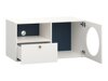 TV-Möbel Tornolo 127 (Weiss + Indigo)