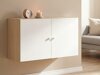 Hängeschrank Tornolo 128 (Weiss + Eichenholzoptik hell)