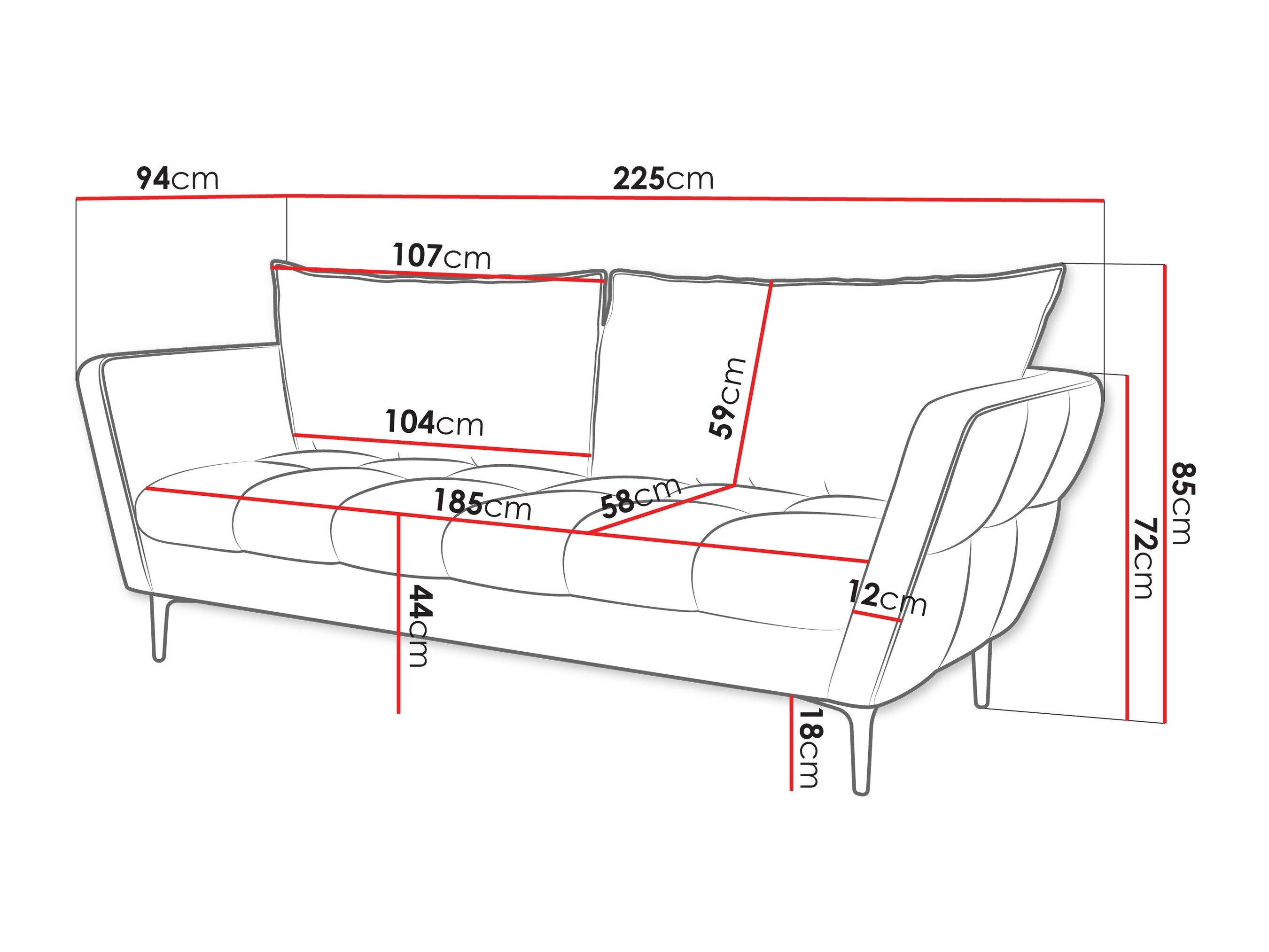 Sofa TrendyNest Villis (Aphrodite 10)