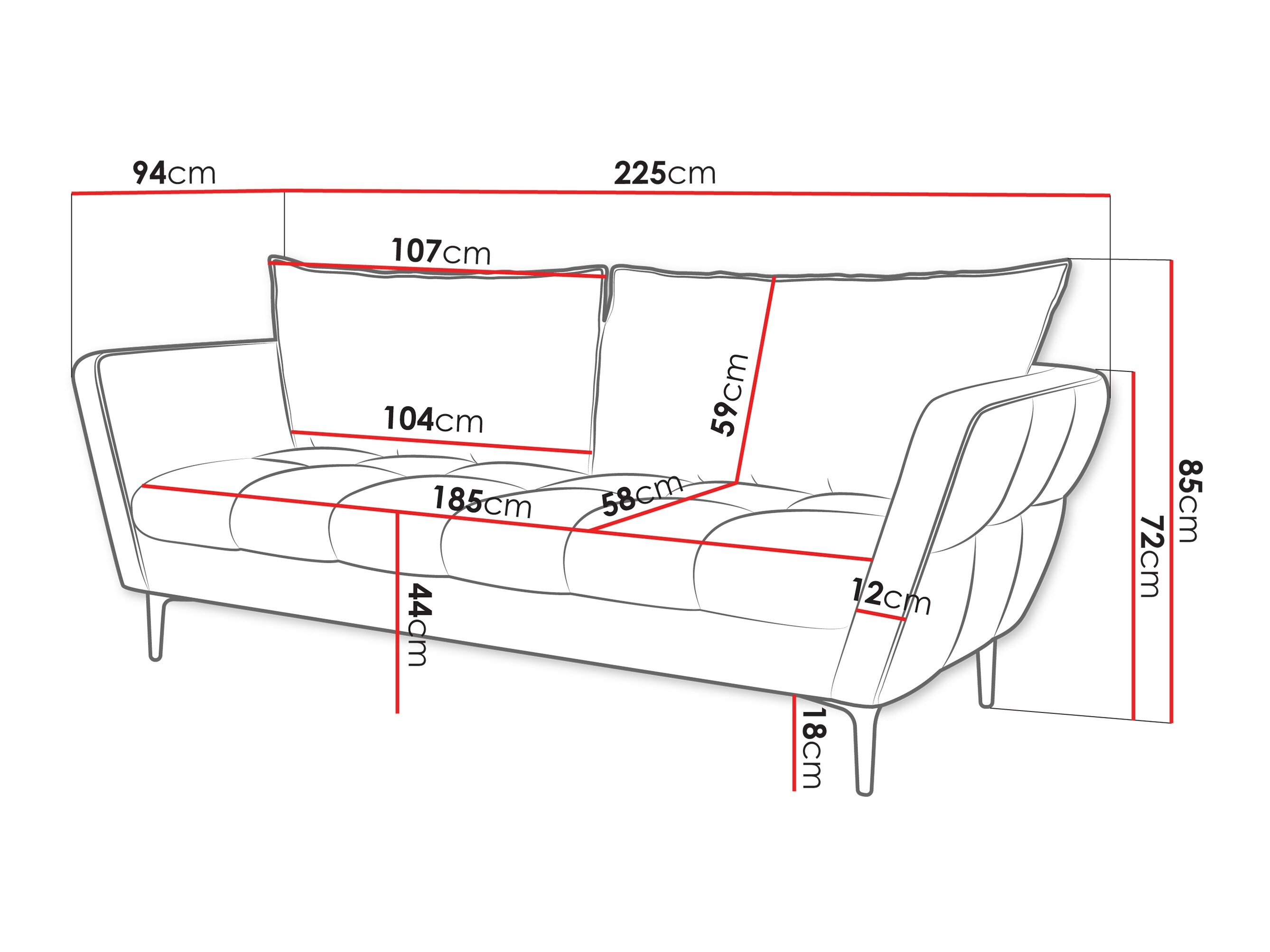 Sofa TrendyNest Villis (Aphrodite 13)
