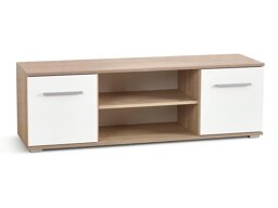 TV-meubel Cirveso 109 (Sonoma eik + Glanzend wit)