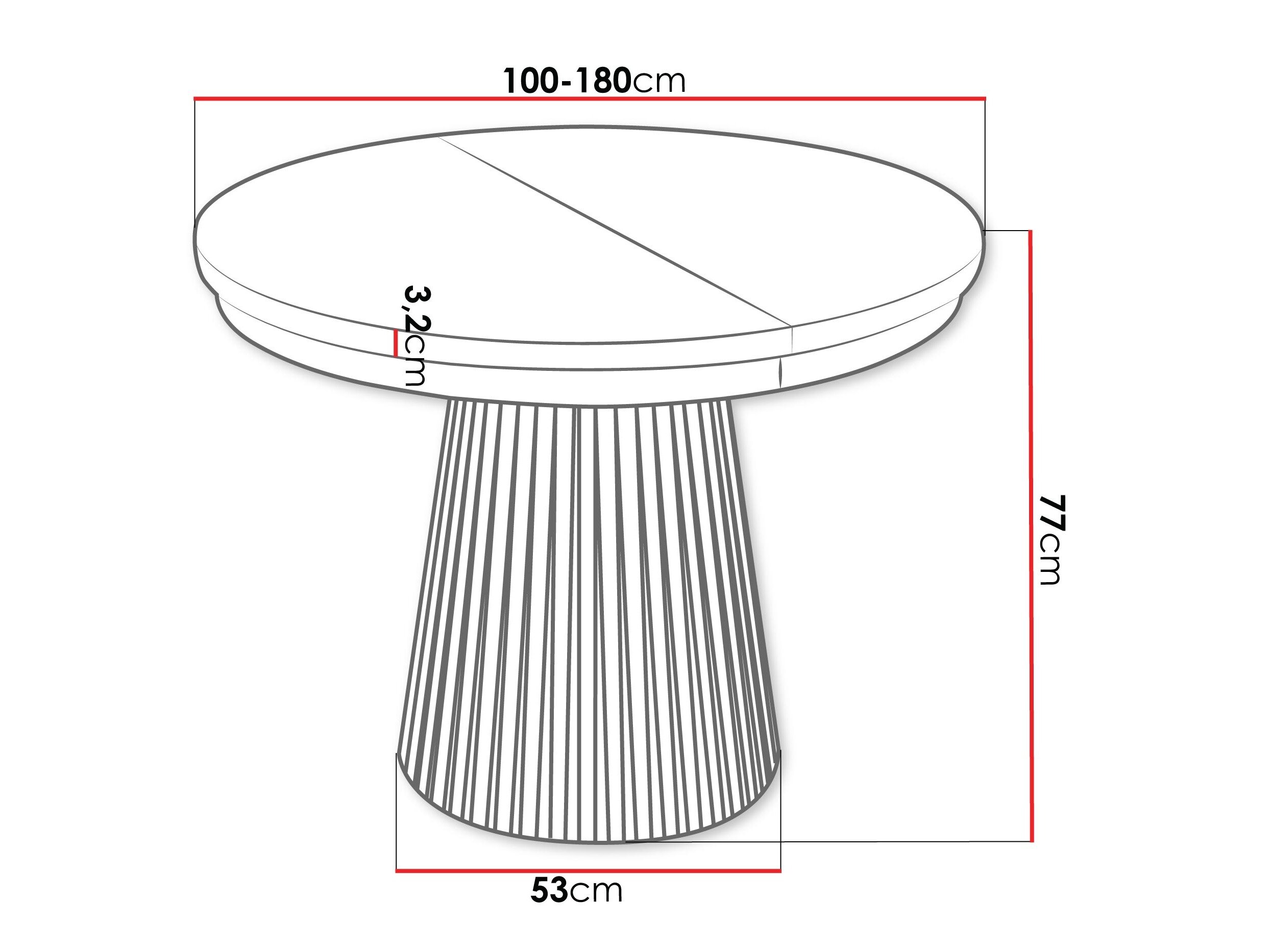 Tafel Stanton 151 (Artisan eiken)