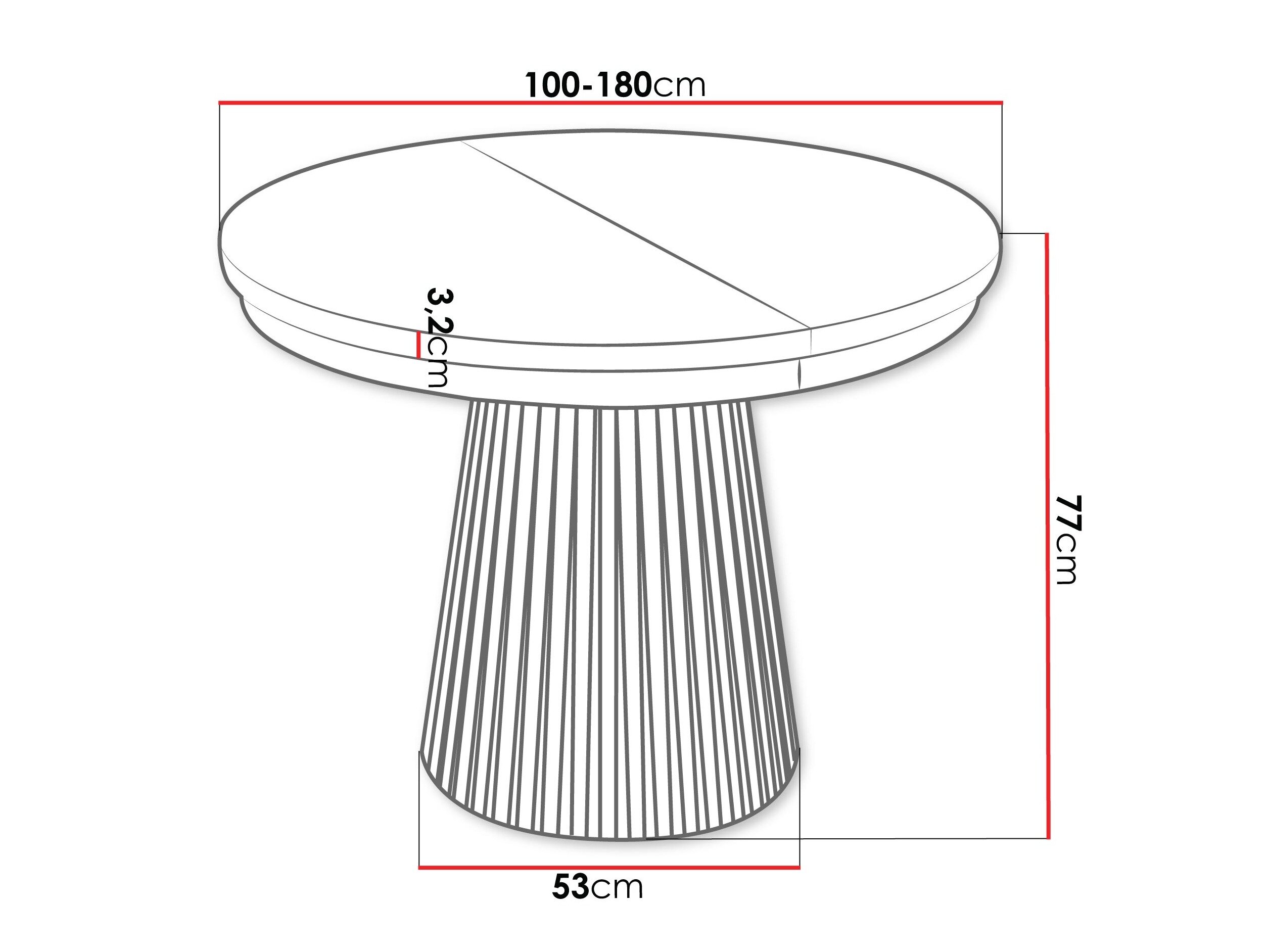 Tafel Stanton 151 (Wit)