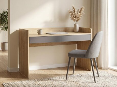 Bürotisch Velrome 101 (Eichenholzoptik + Graphit)