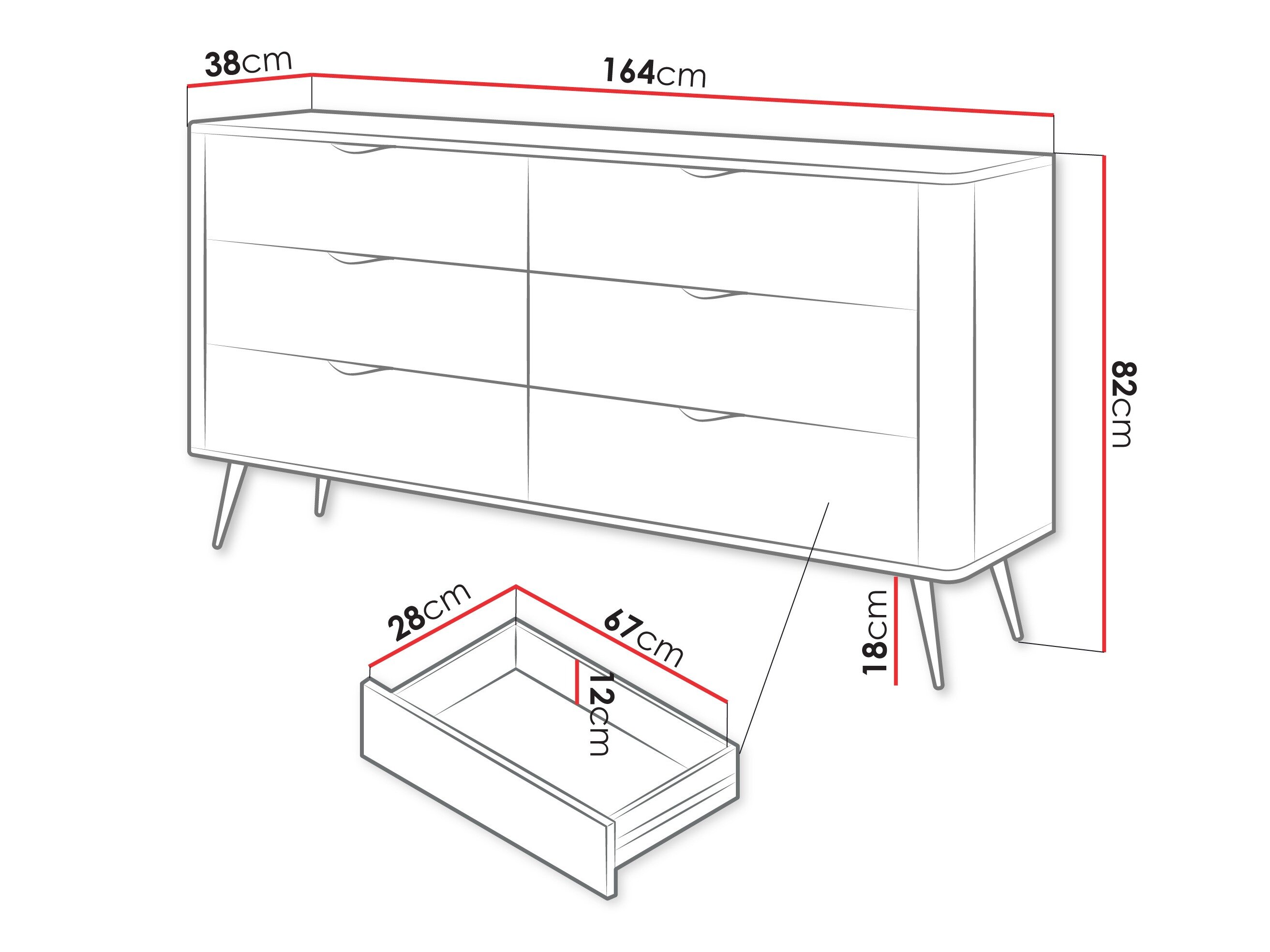 Kommode Versoe 102 (Beige)