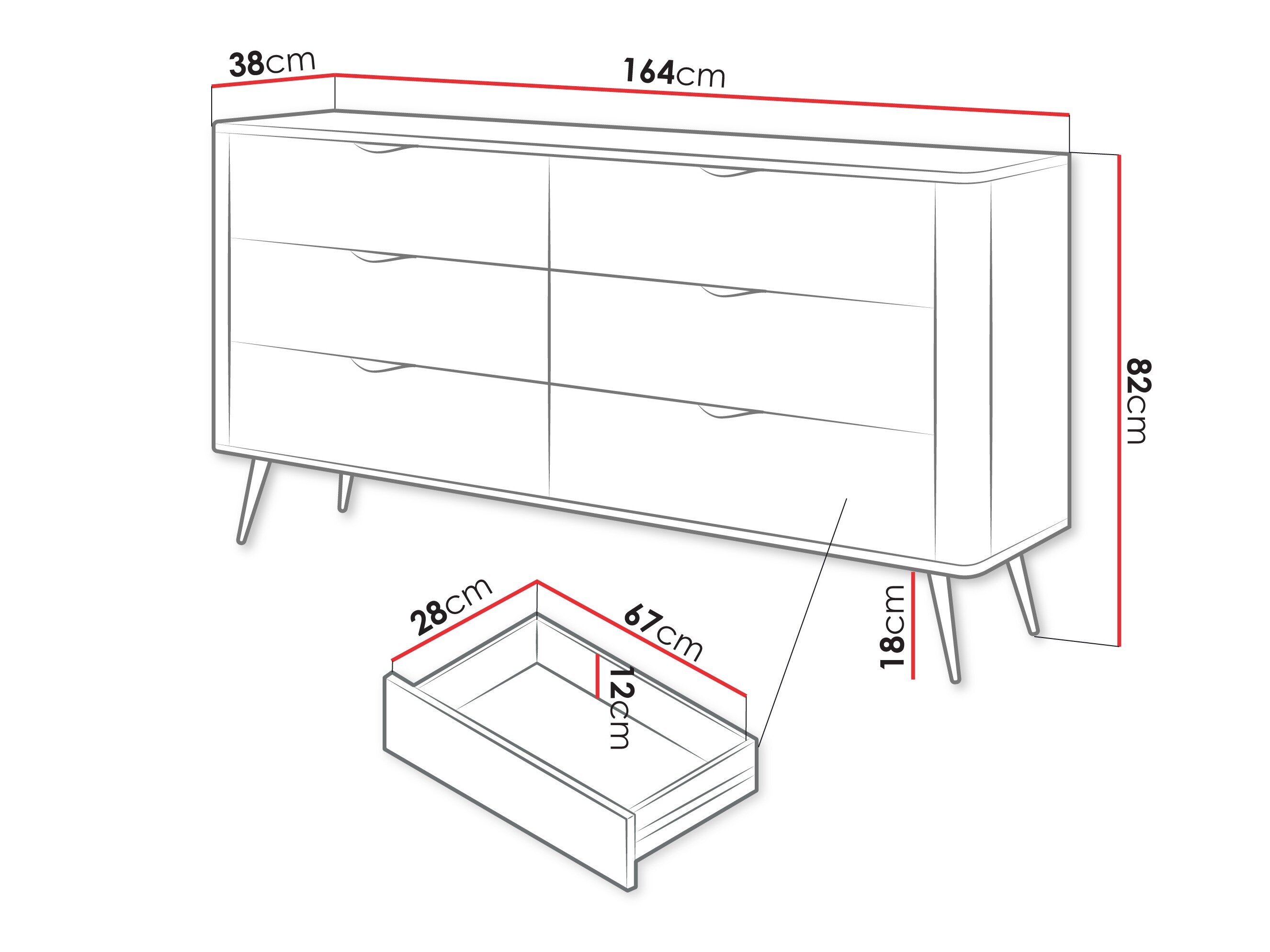 Kommode Versoe 102 (Hvid)