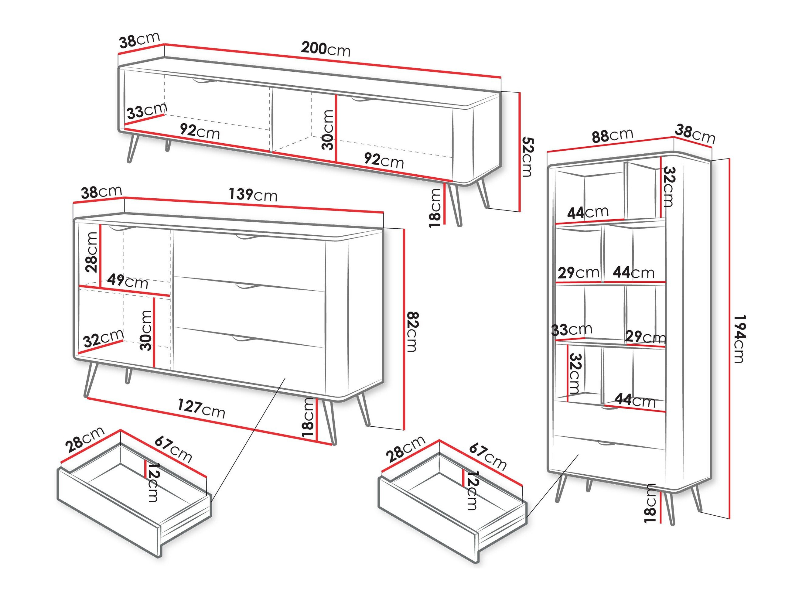 Stuemøbelsæt Versoe 108 (Beige)