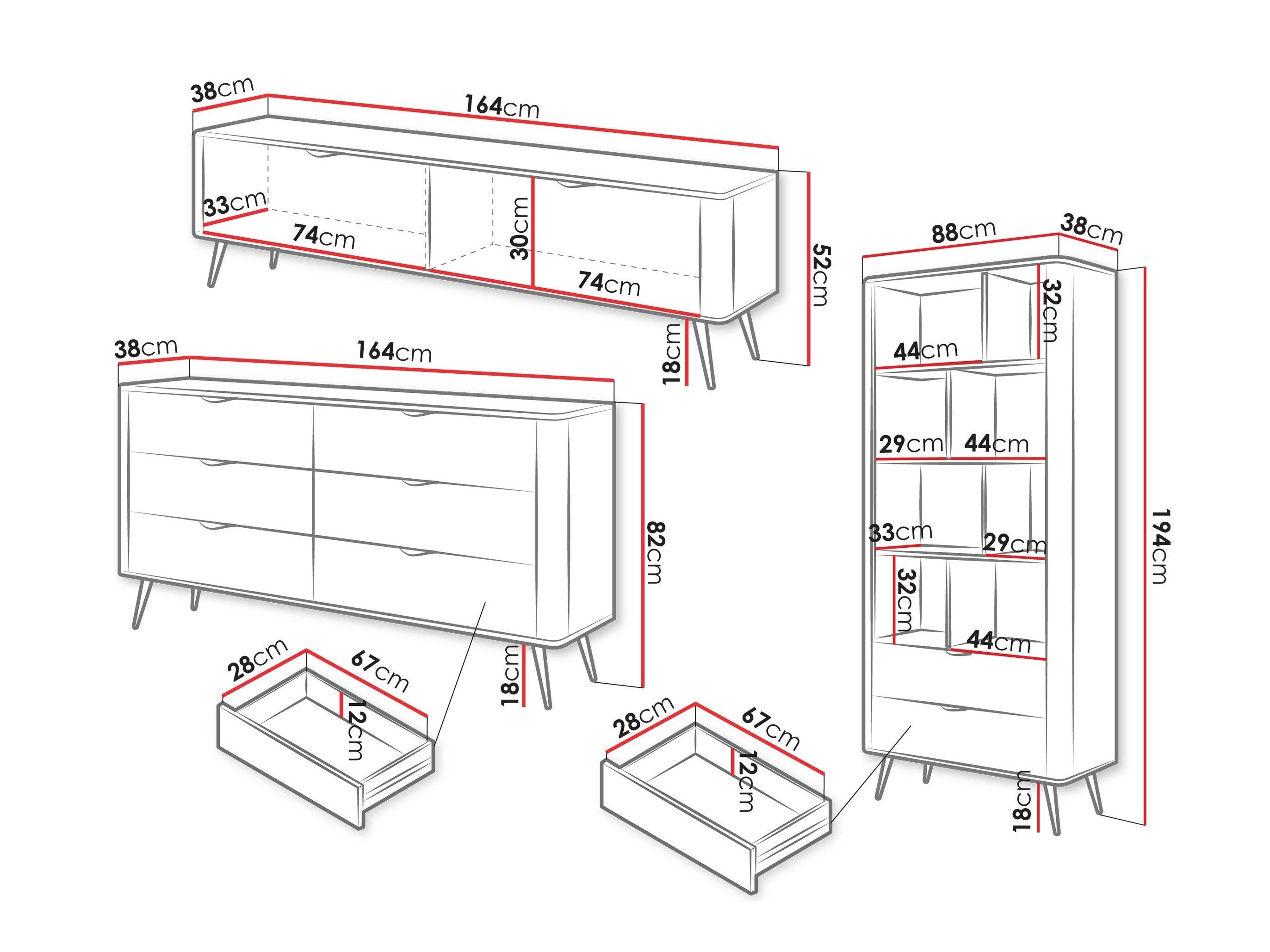 Stuemøbelsæt Versoe 109 (Beige)