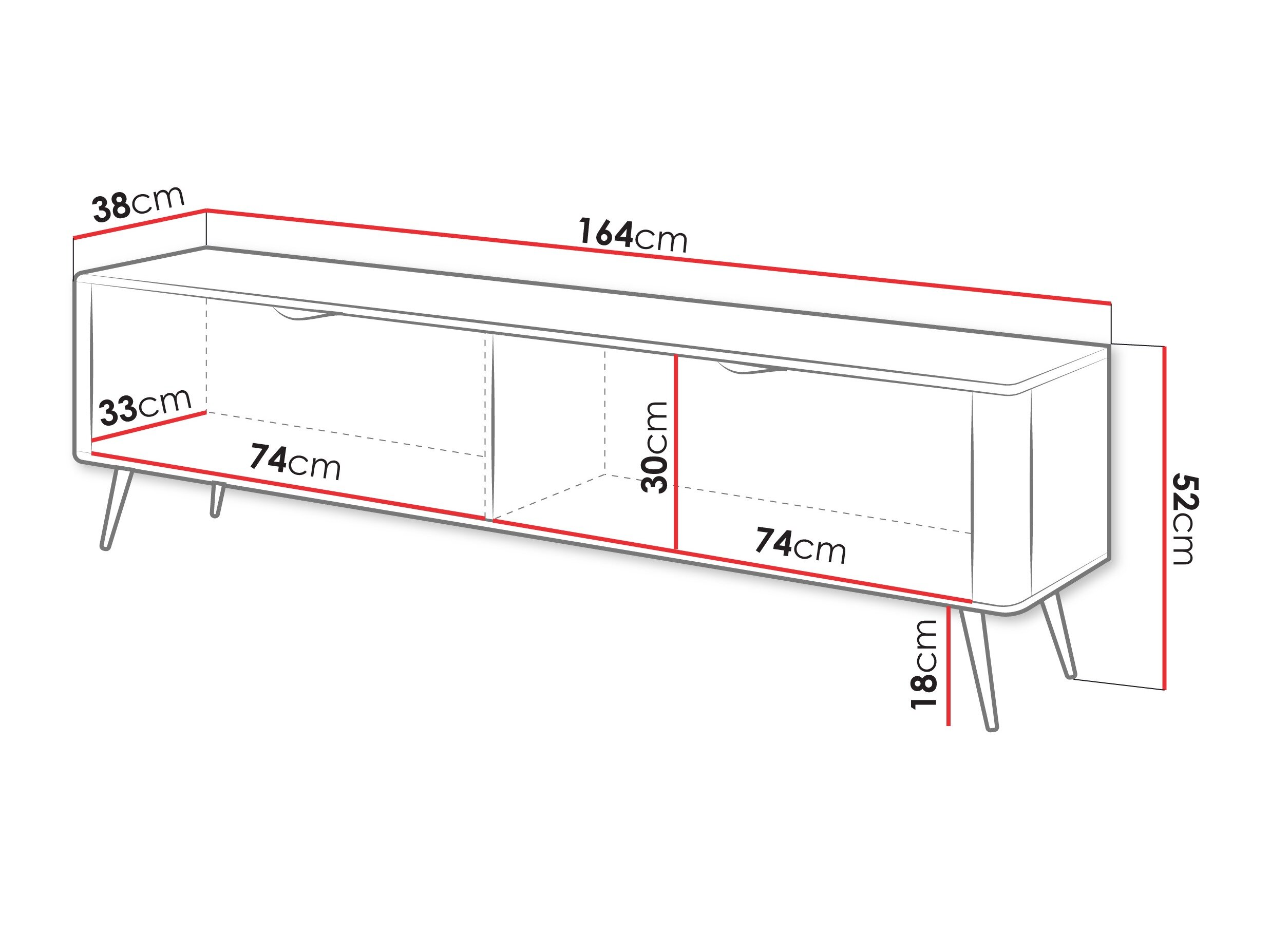 TV-bord Lectum (Hvid)