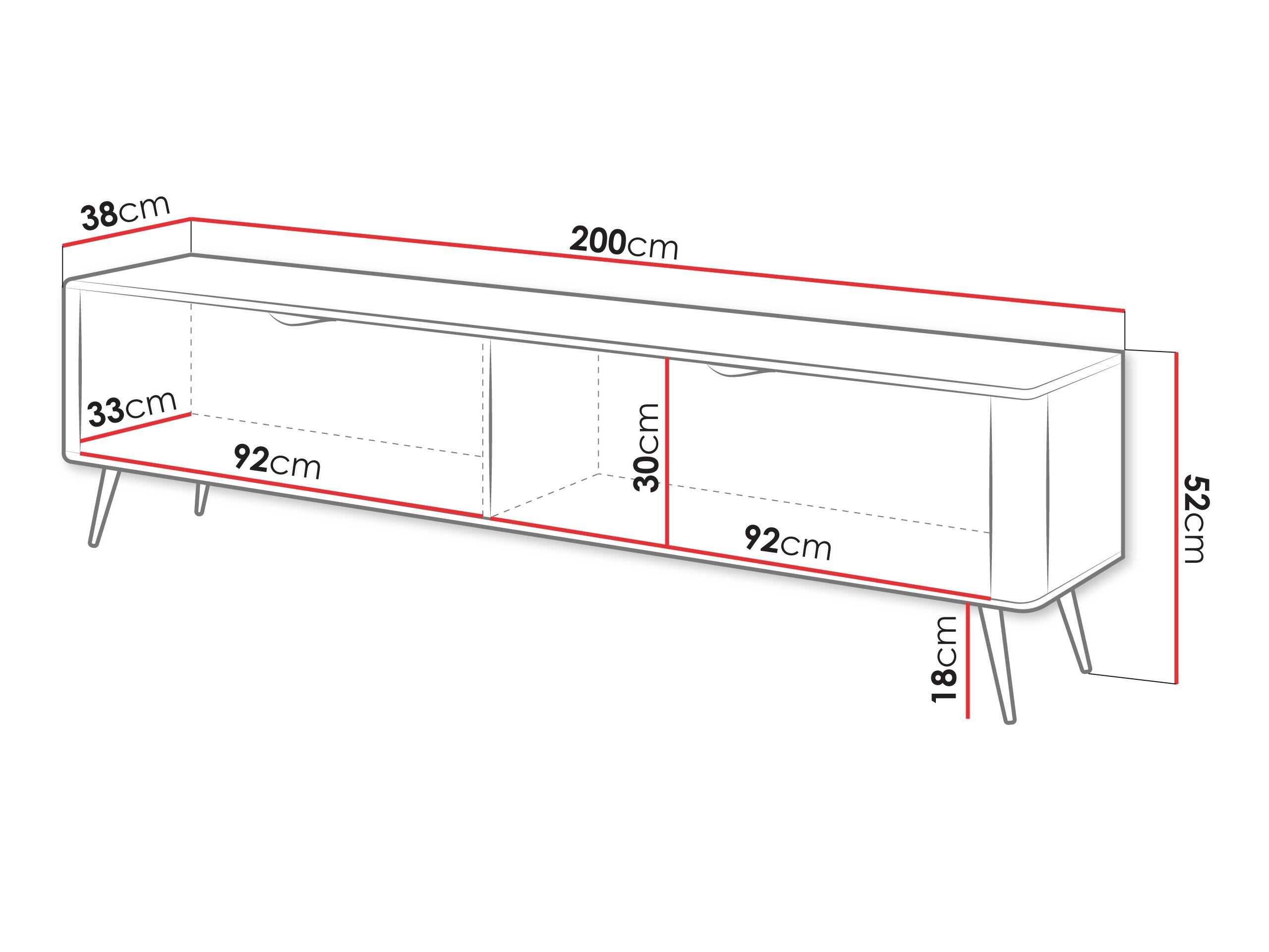 TV-bord Versoe 105 (Grafit)