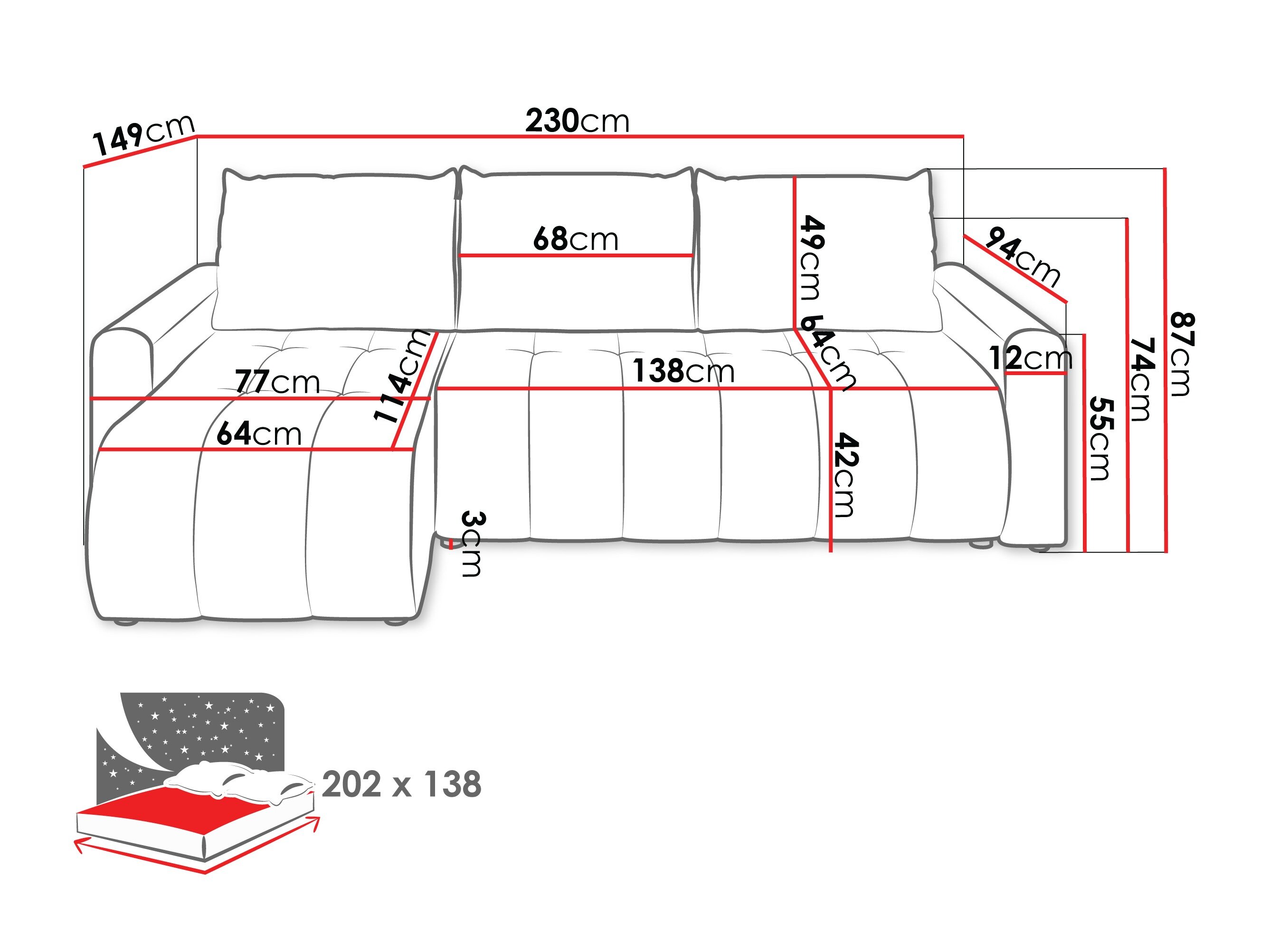 Hjørnesofa Specio (Polo 875)