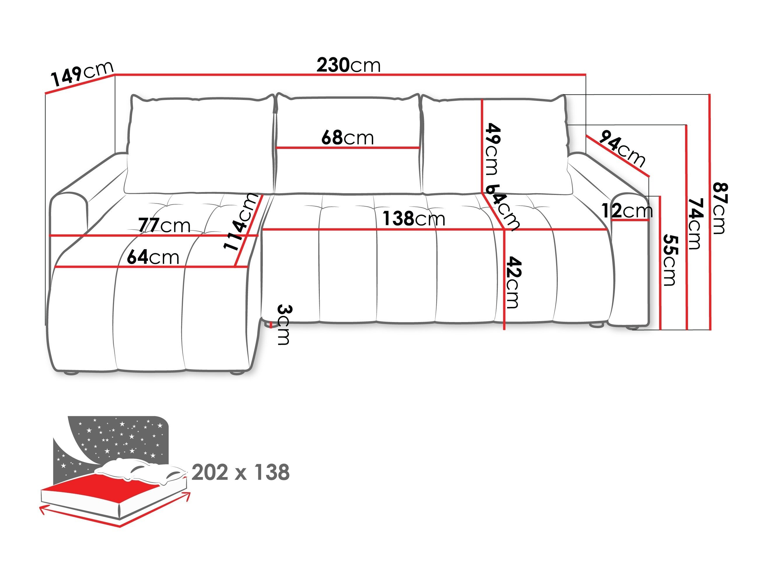 Hjørnesofa Specio (Polo 877)