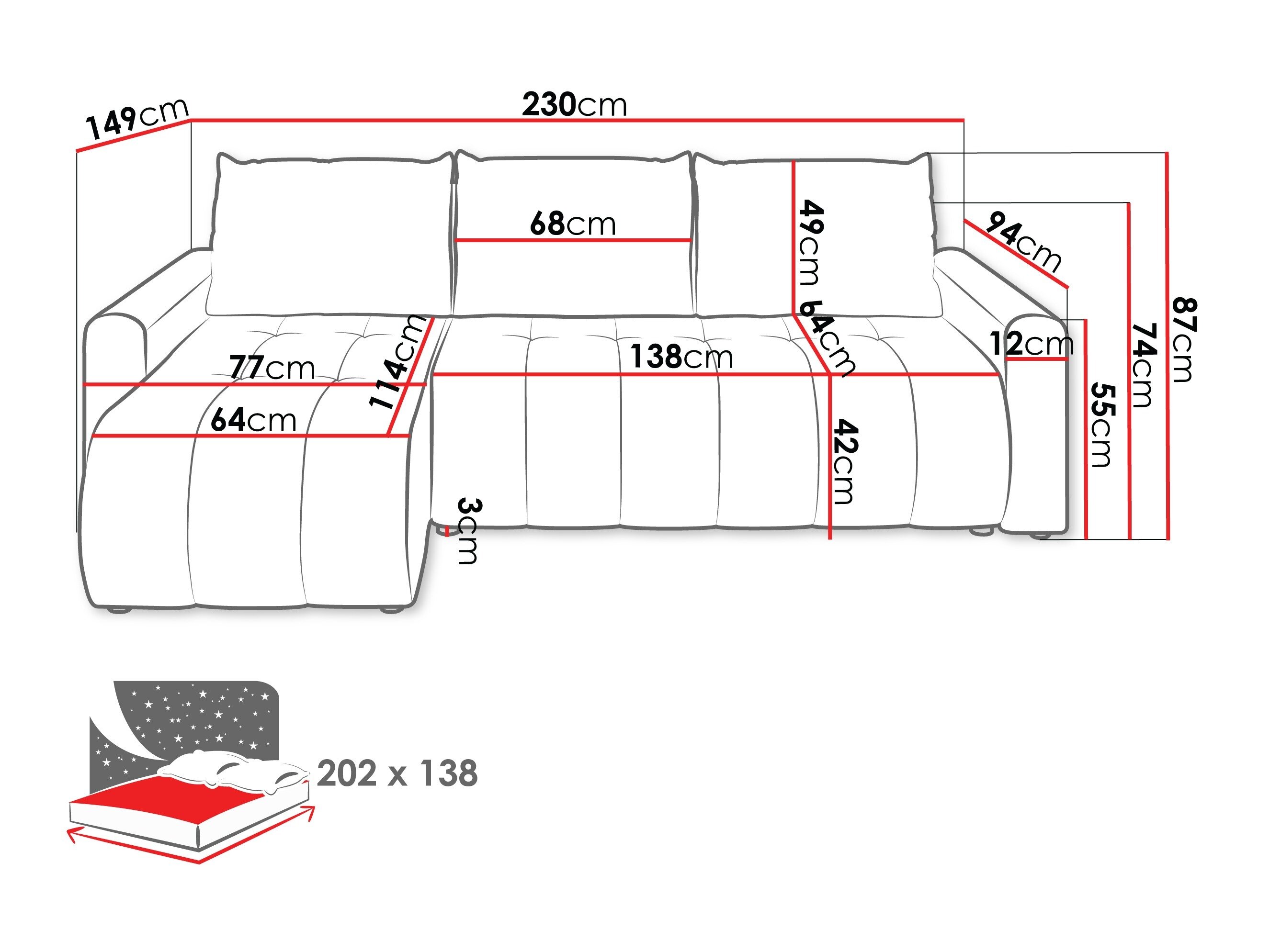Hjørnesofa Specio (Polo 894)