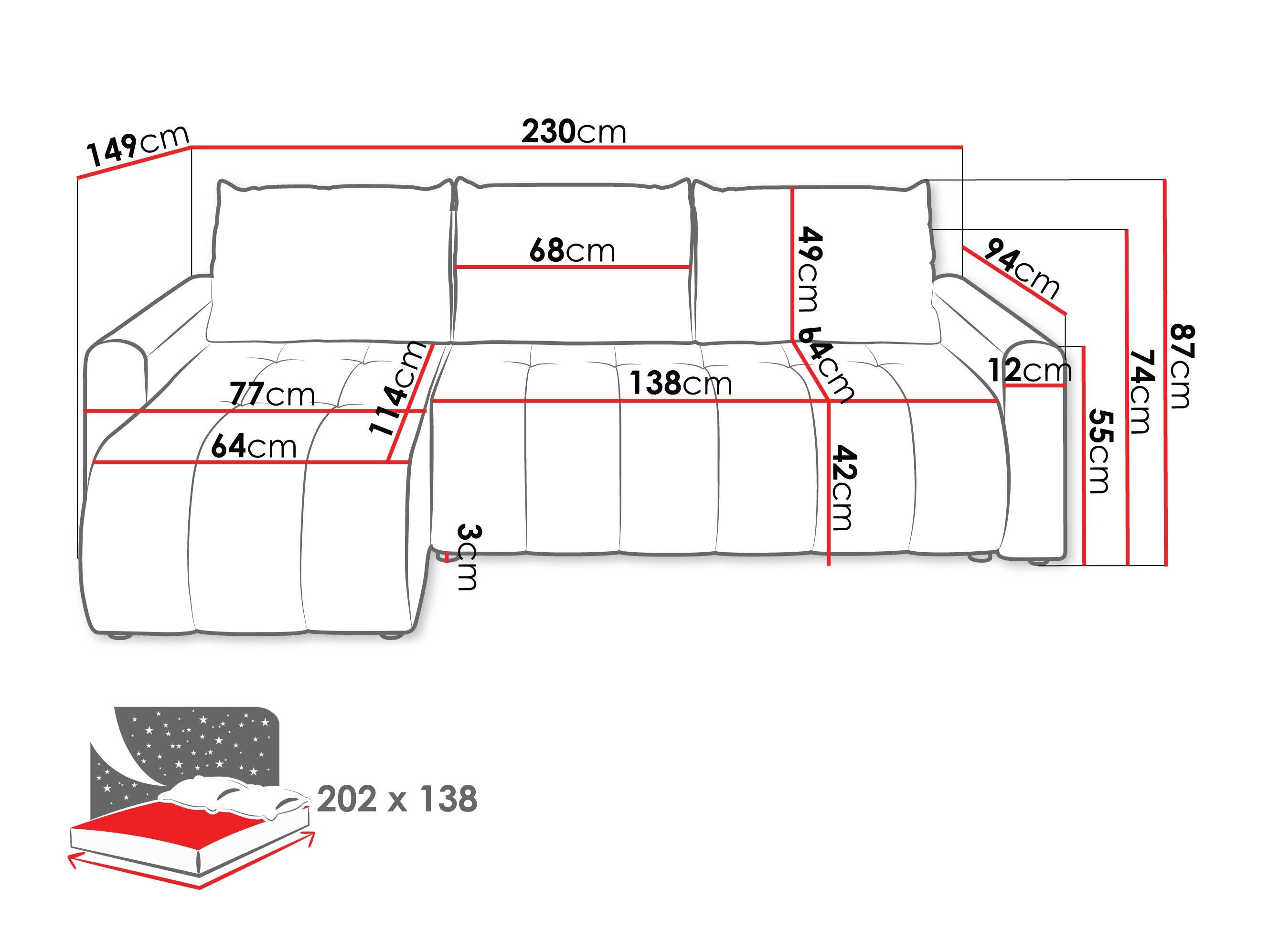 Hjørnesofa Specio (Polo 897)