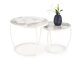 Salontafel set Houston 1658 (Wit + Wit marmer)